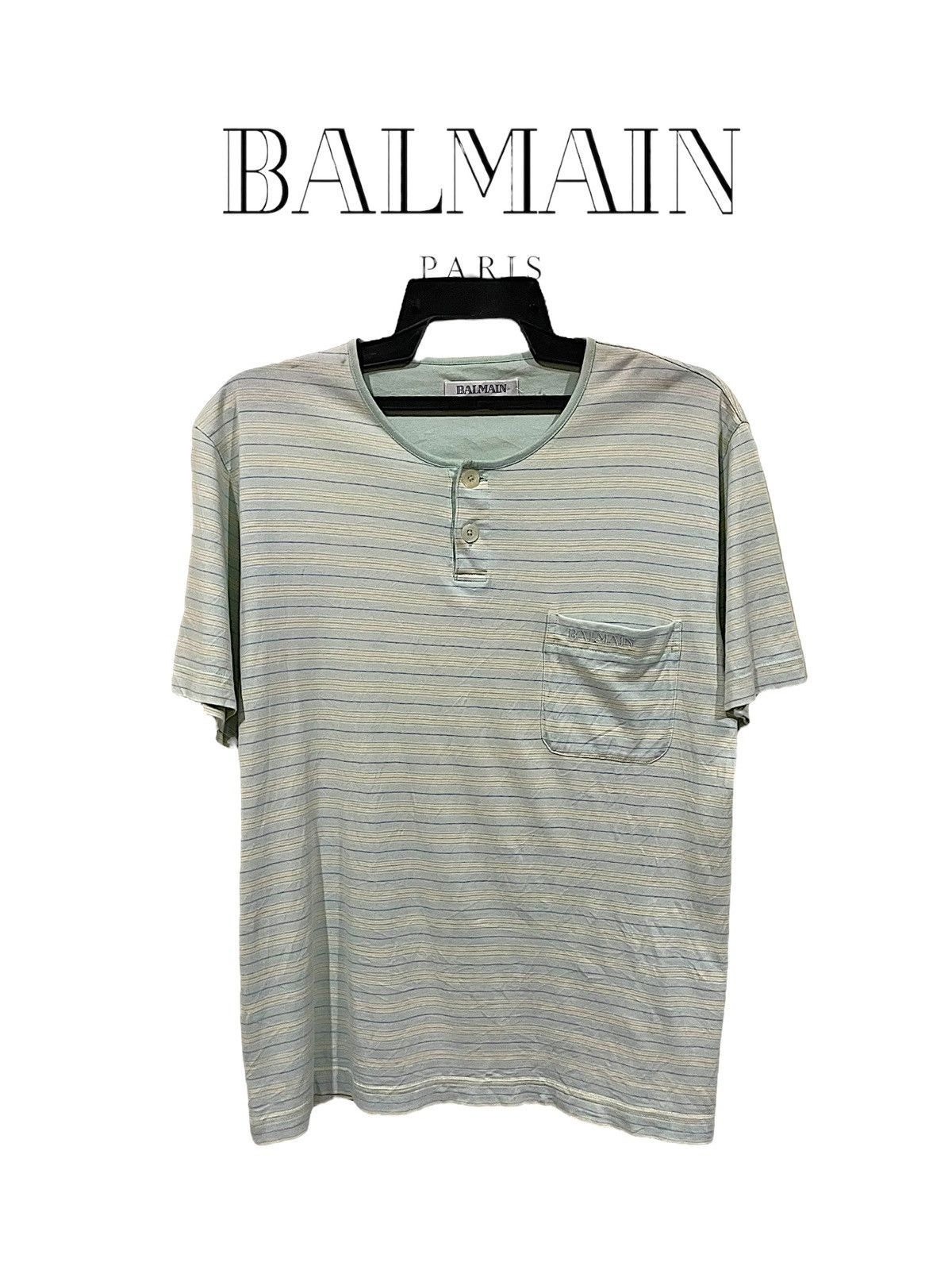 Balmain Balmain Classic Striped Shirts Size US M / EU 48-50 / 2 - 1 Thumbnail