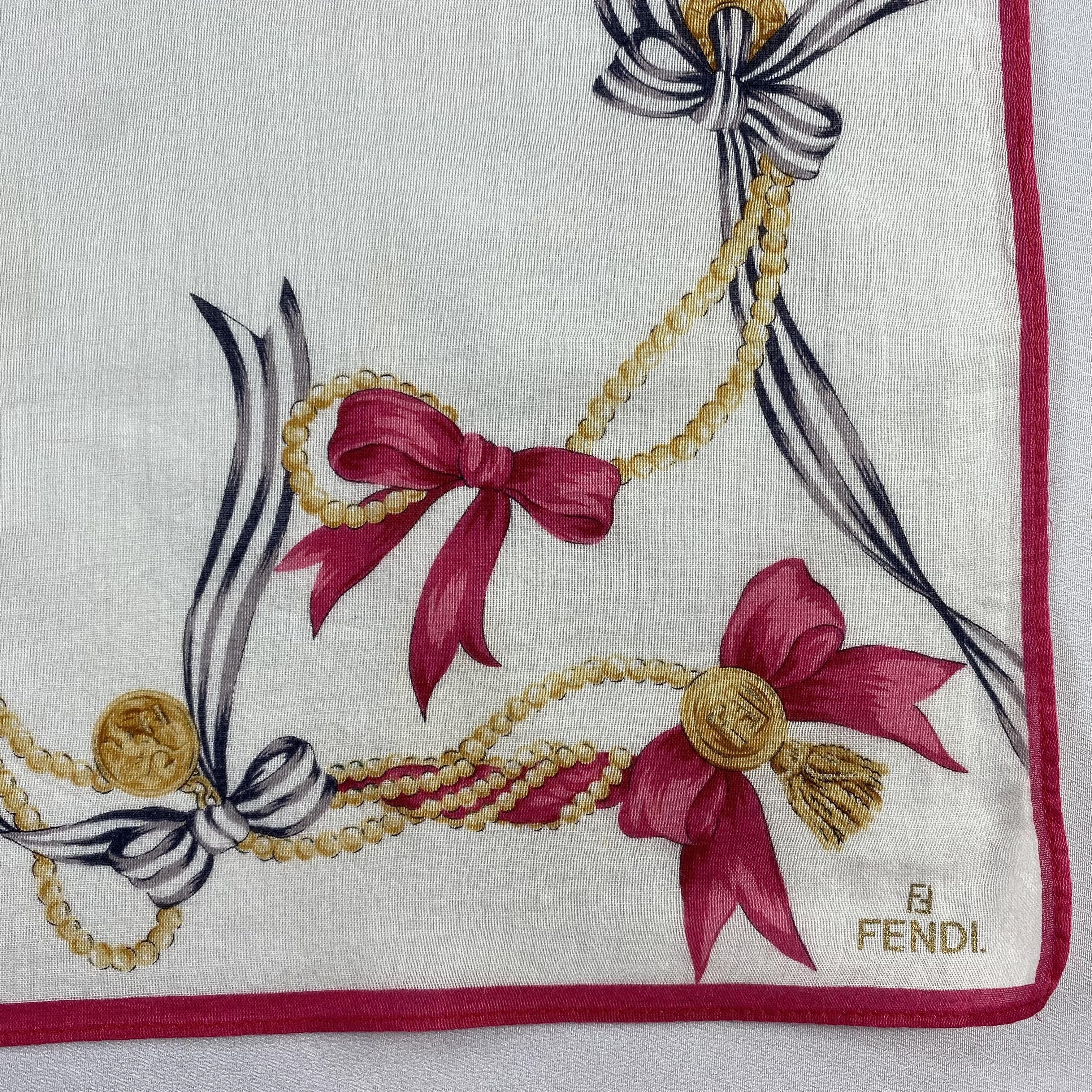 Vintage Fendi Handkerchief / Neckerchief / Bandana-P671 Size ONE SIZE - 3 Thumbnail