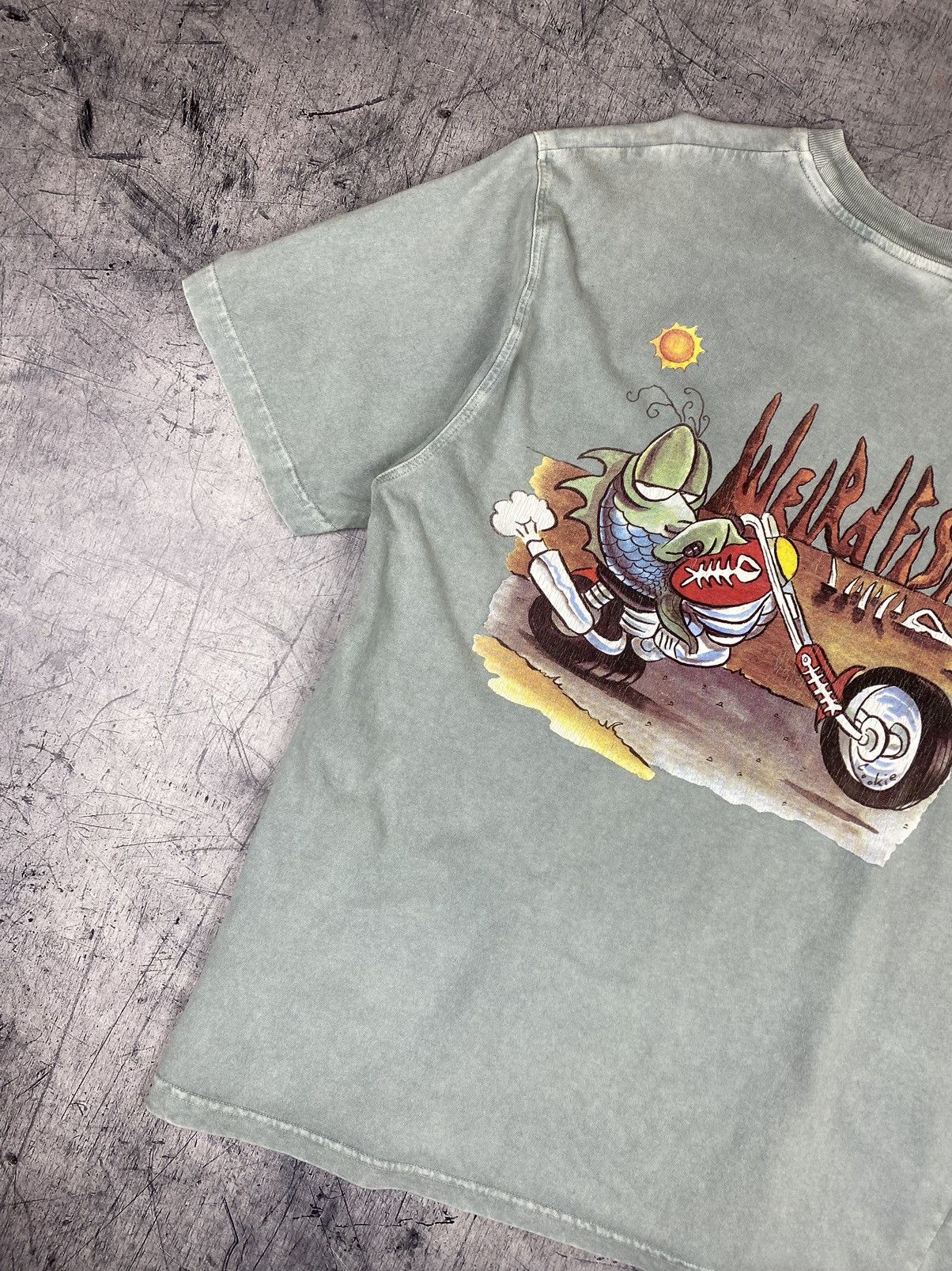Band Tees Vintage Weird Fish Harley Davidson Big Logo Biker Style Size US L / EU 52-54 / 3 - 3 Thumbnail