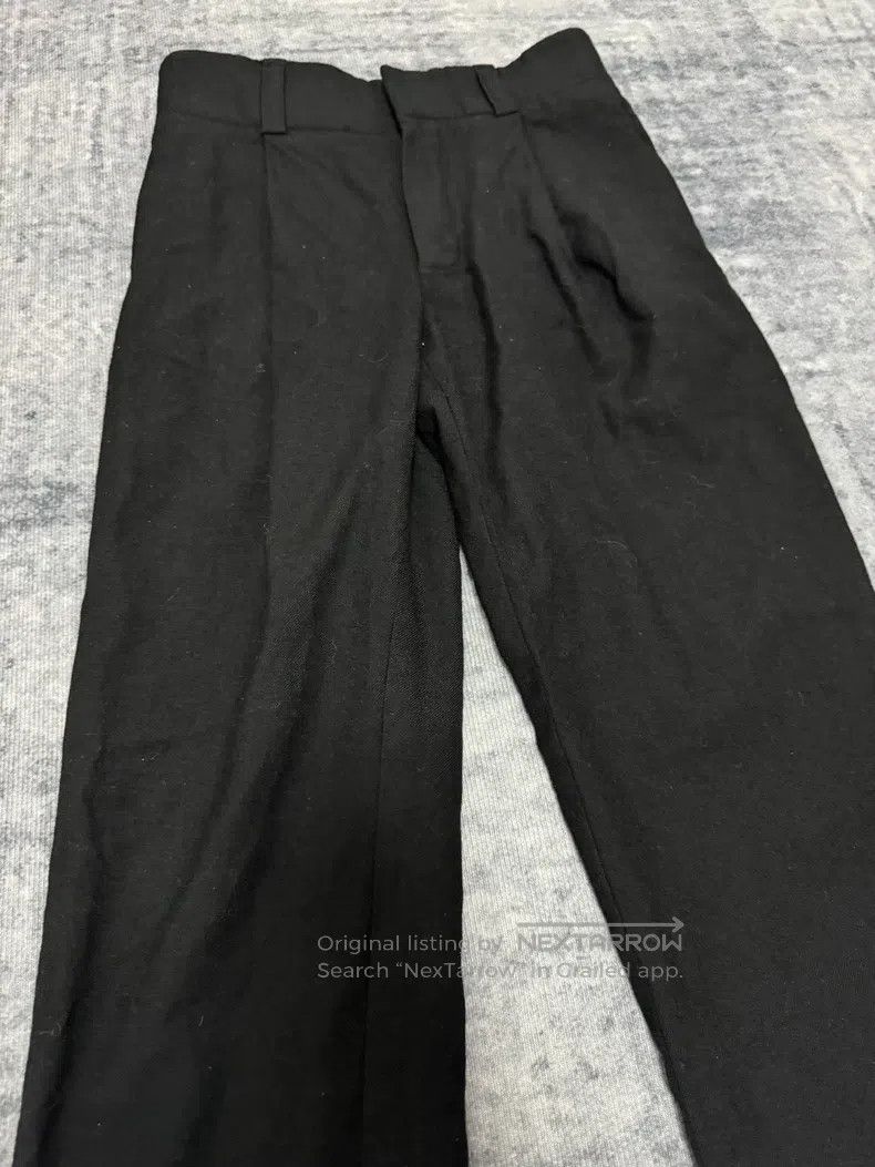 Saint Laurent Paris Saint Laurent Paris Black straight wool trousers Size US 28 / EU 44 - 3 Thumbnail