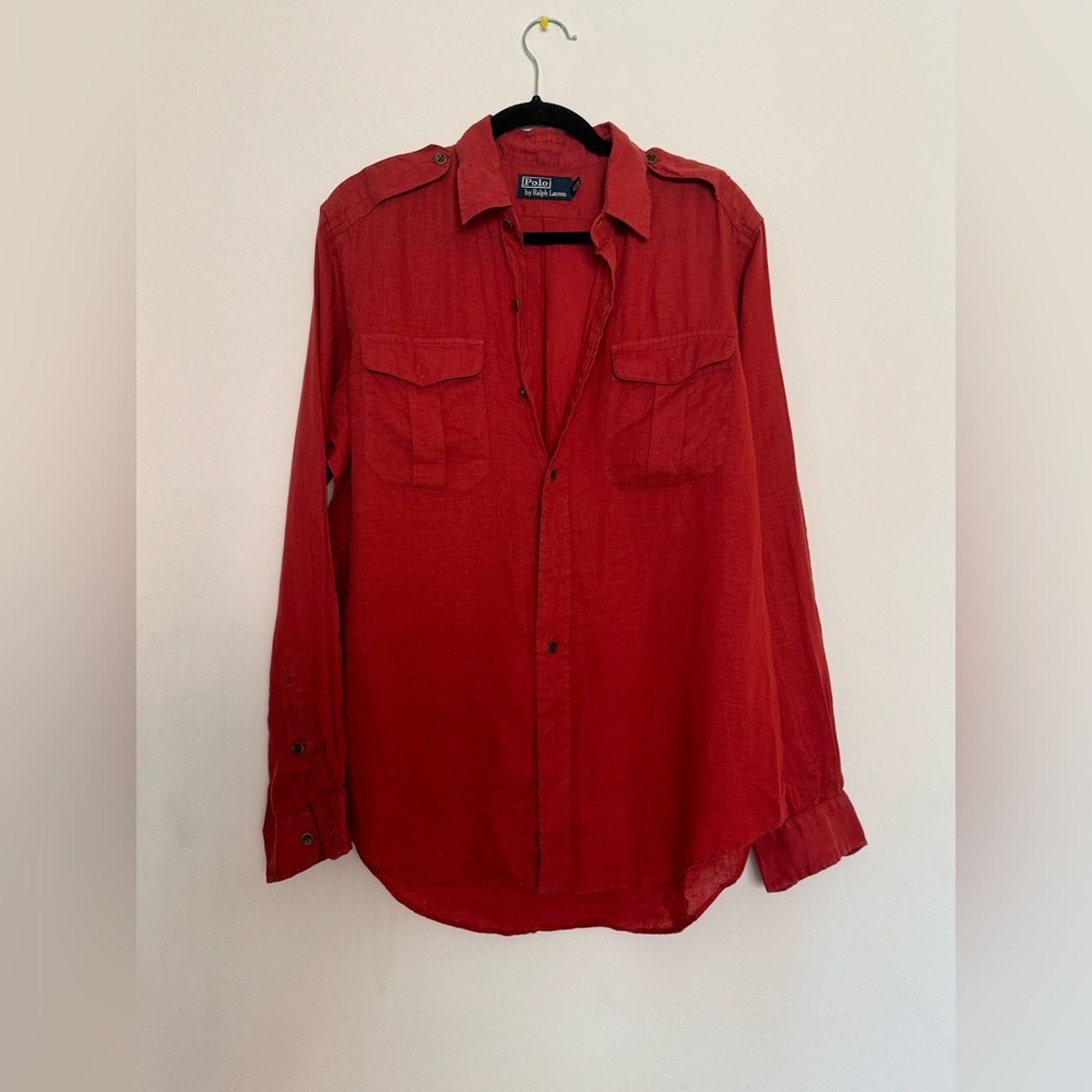 Ralph Lauren Ralph Lauren Polo Linen Button Down Work Shirt Size US M / EU 48-50 / 2 - 1 Thumbnail