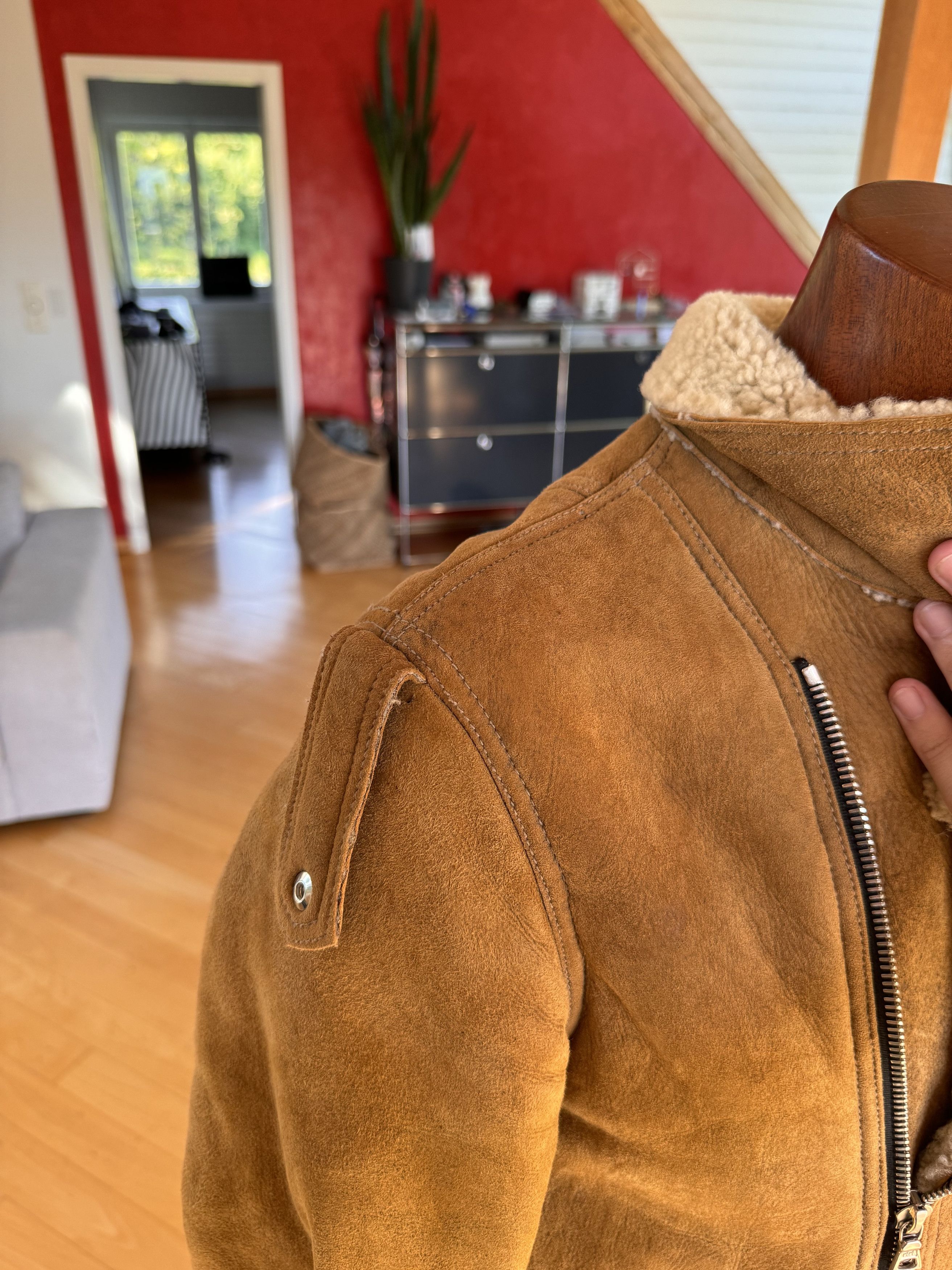 Amiri Amir Shearling Leather Rider Jacket FW2017 Size US L / EU 52-54 / 3 - 3 Thumbnail