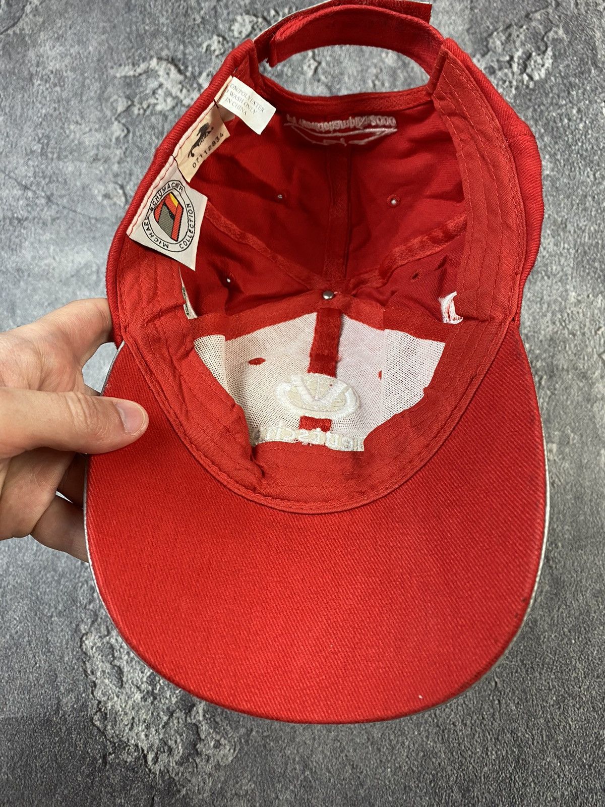 Ferrari Vintage 90s Ferrari F-1 Racing Cap Y2K Streetwear Size ONE SIZE - 7 Thumbnail