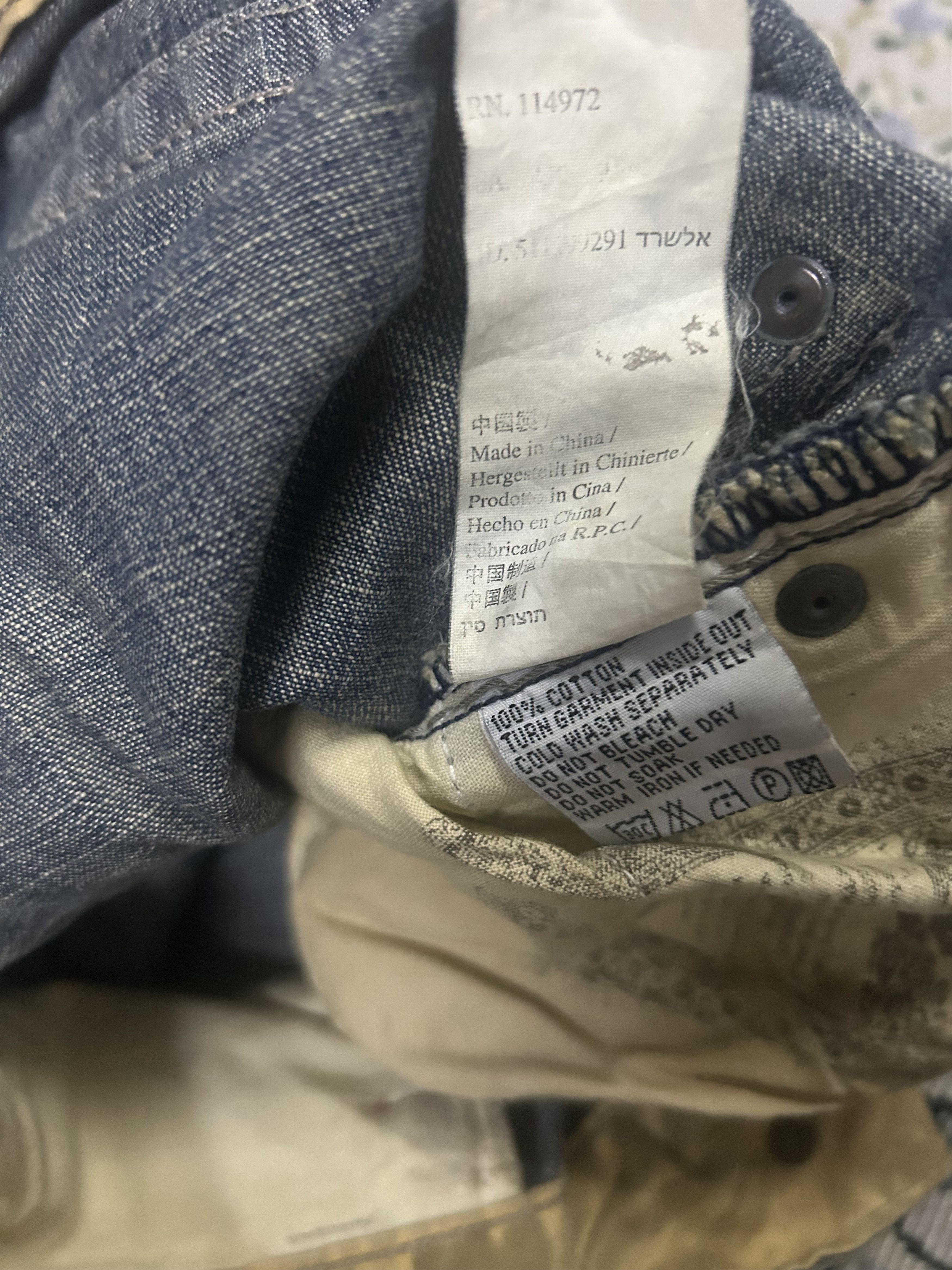 Japanese Brand Trashed distressed Tough Jeansmith denim Size US 31 - 10 Thumbnail