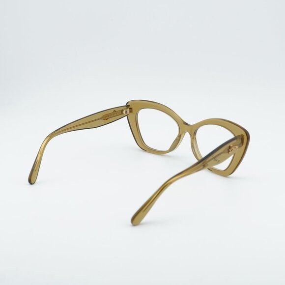 Loewe Loewe LW50067I 096 Eyeglasses Glossy Green 52mm Cat Eye Size ONE SIZE - 9 Thumbnail