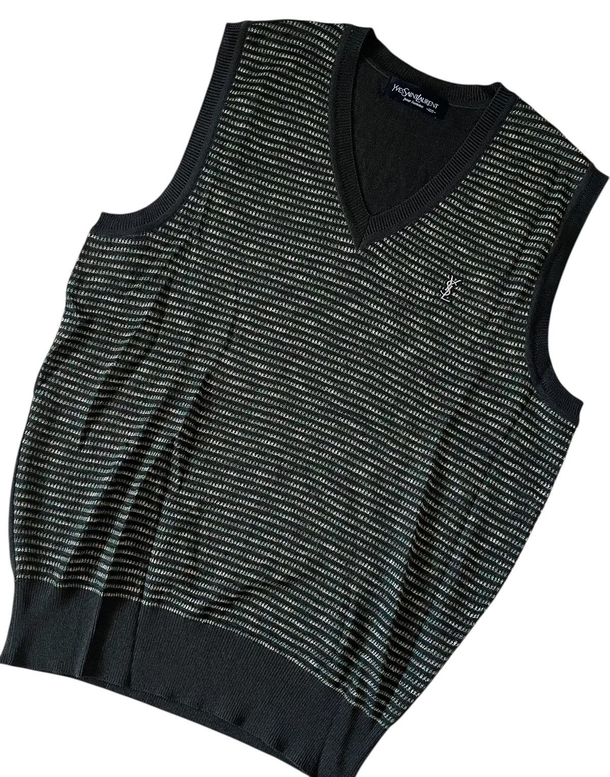 Yves Saint Laurent Vintage ysl knitted sweater vest Size US S / EU 44-46 / 1 - 2 Thumbnail