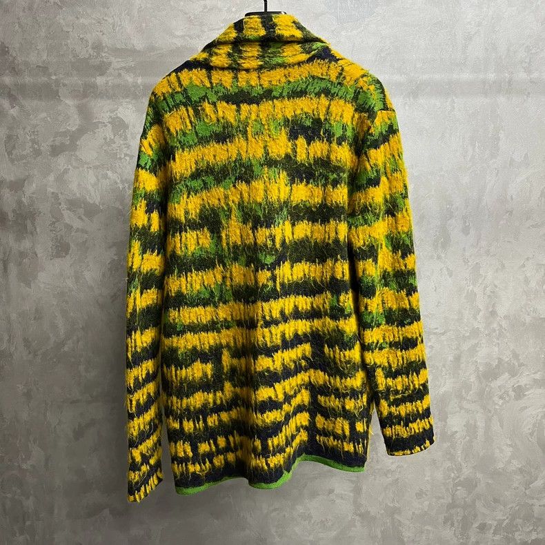 Yves Saint Laurent SAINT LAURENT Yellow and green mohair fur jacket 2502-Nexta Size US M / EU 48-50 / 2 - 5 Thumbnail