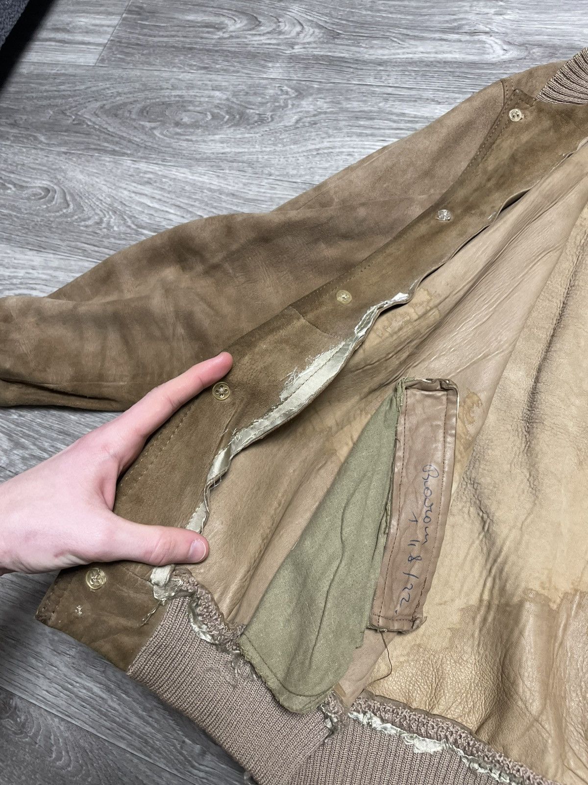 If Six Was Nine Vintage Brown Real Suede Button-Up Jacket Size US M / EU 48-50 / 2 - 15 Thumbnail
