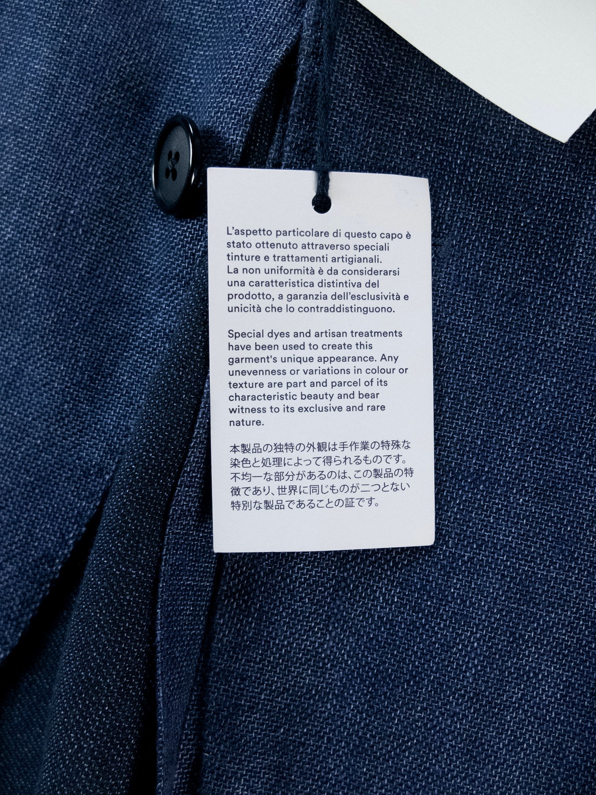 Lardini LARDINI blue linen cotton Spring Summer blazer jacket 40R Size 40R - 8 Thumbnail