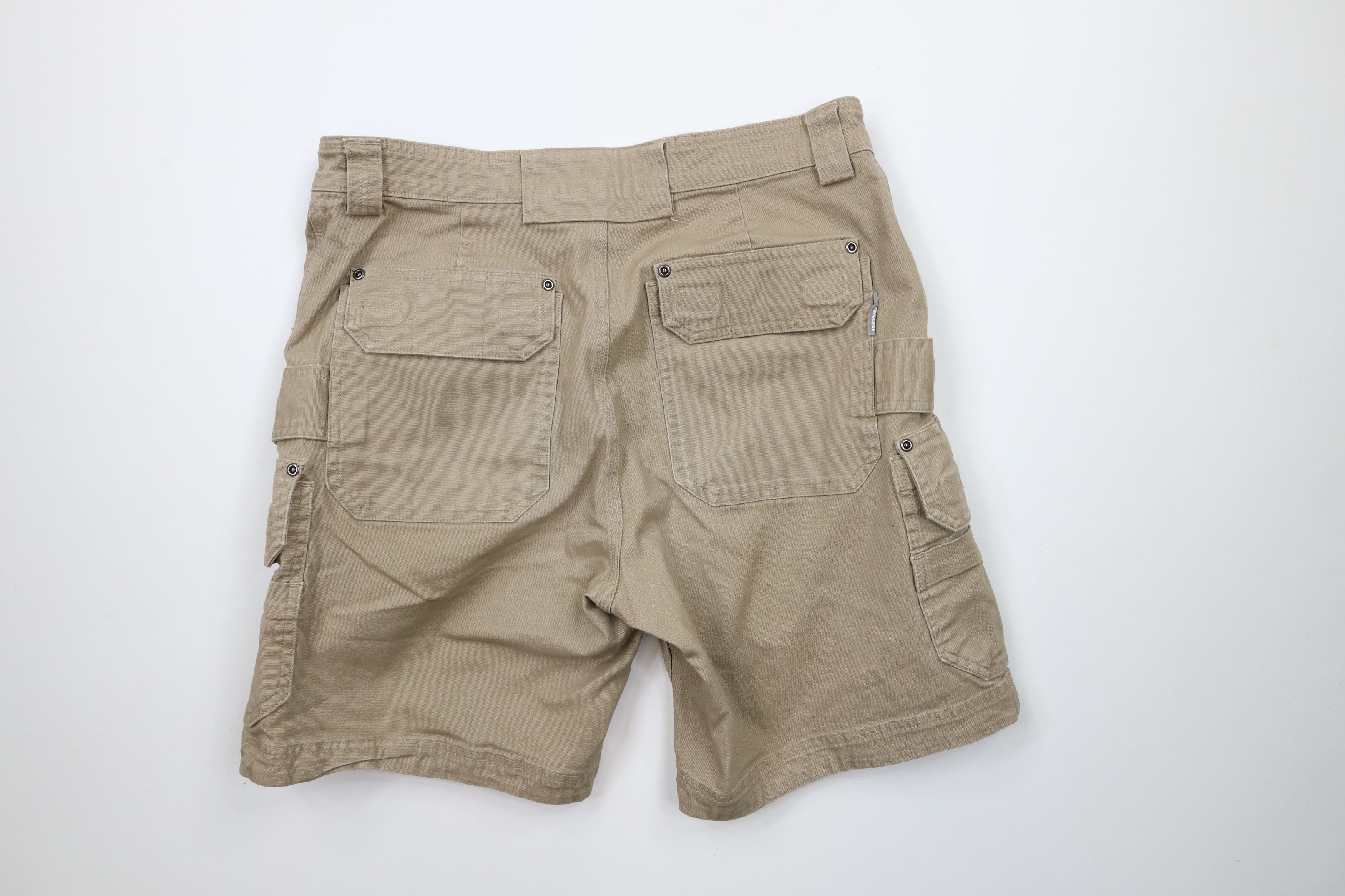 Duluth Trading Company × Vintage Duluth Trading Co Relaxed Fit Canvas Cargo Shorts Beige Size US 34 / EU 50 - 10 Thumbnail