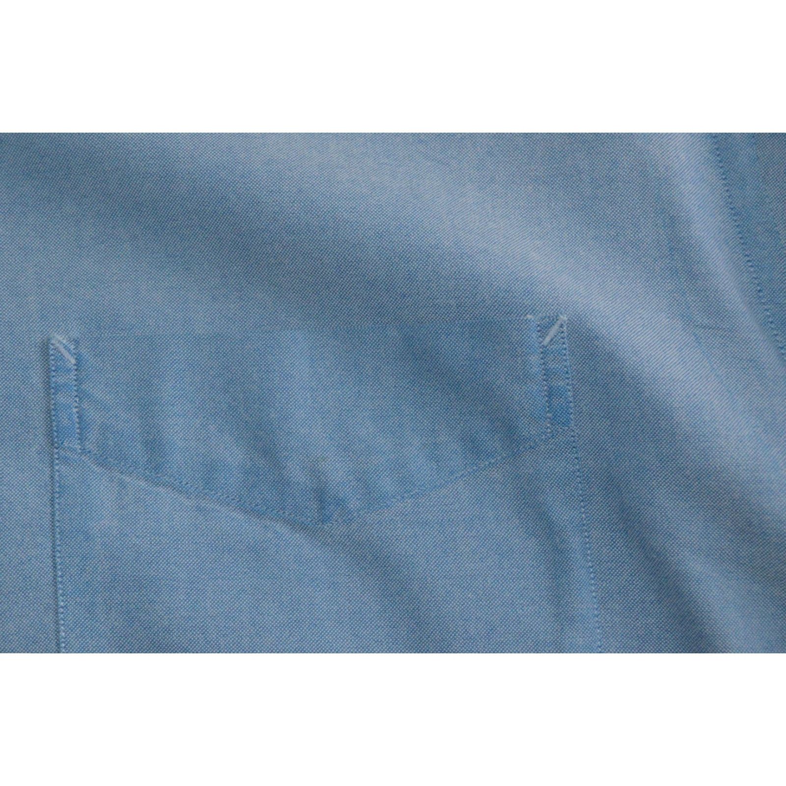 Tommy Hilfiger Tommy Hilfiger Dress Shirt Mens Blue 16 34/35 100% Cotton Button-Down Collar Classic Size 42R - 4 Thumbnail
