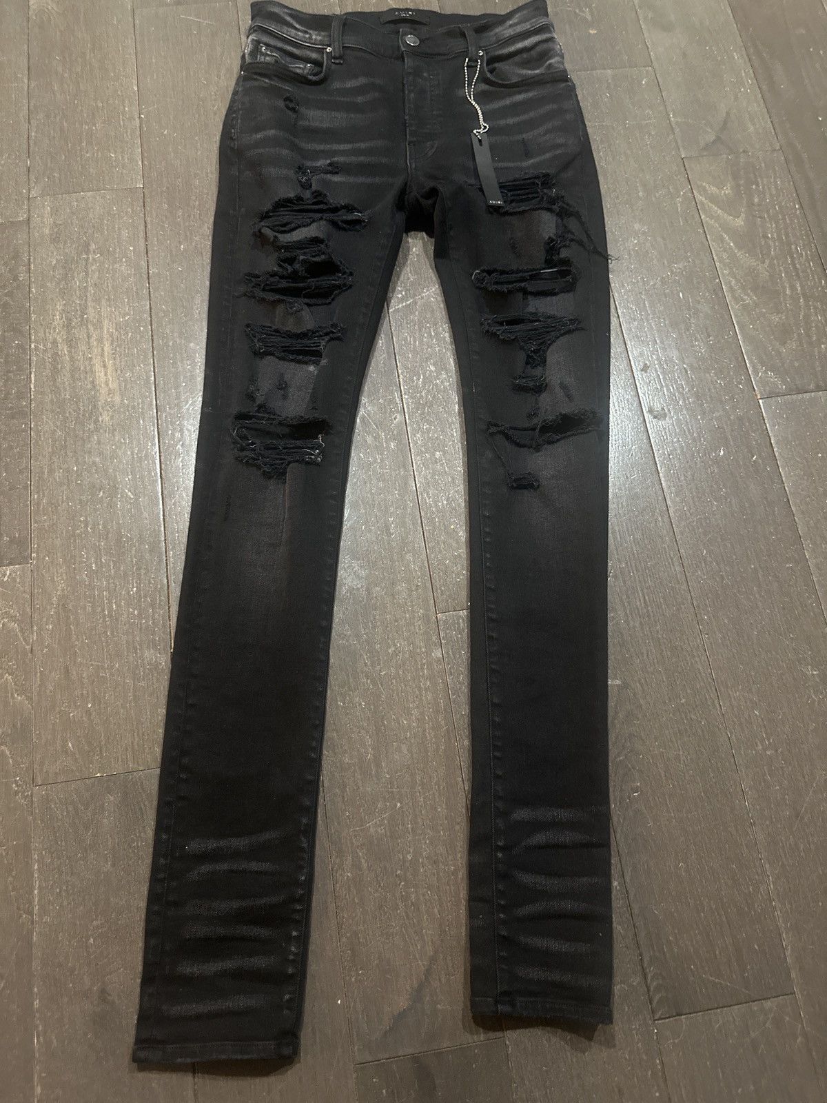 Amiri Amiri jeans distressed black Size US 29 - 1 Thumbnail