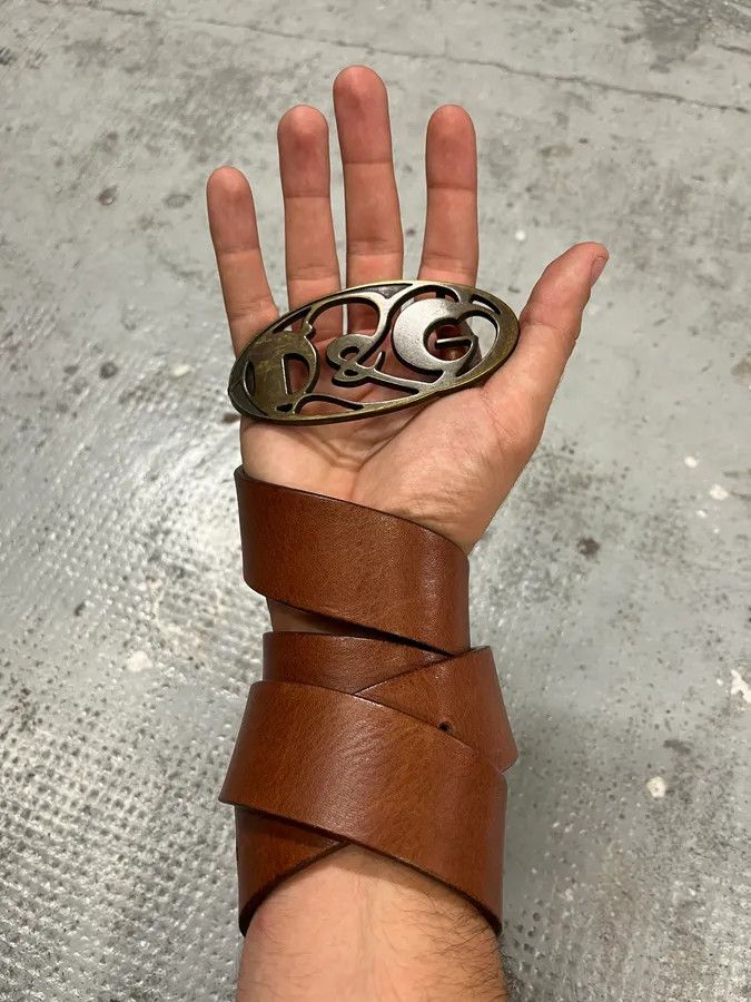 Dolce & Gabbana SS2004 Dolce & Gabbana Brown Premium Leather Belt Size ONE SIZE - 1 Thumbnail