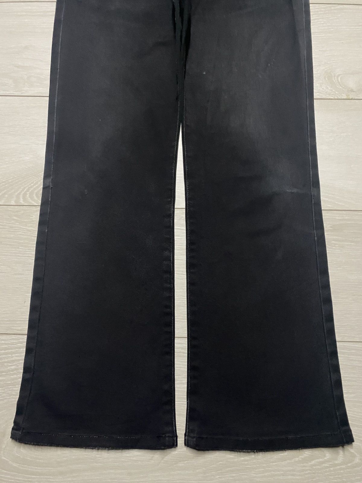 Japanese Brand Vintage Edwin 503 Black Denim Distressed Loose Jeans Size US 32 / EU 48 - 5 Thumbnail