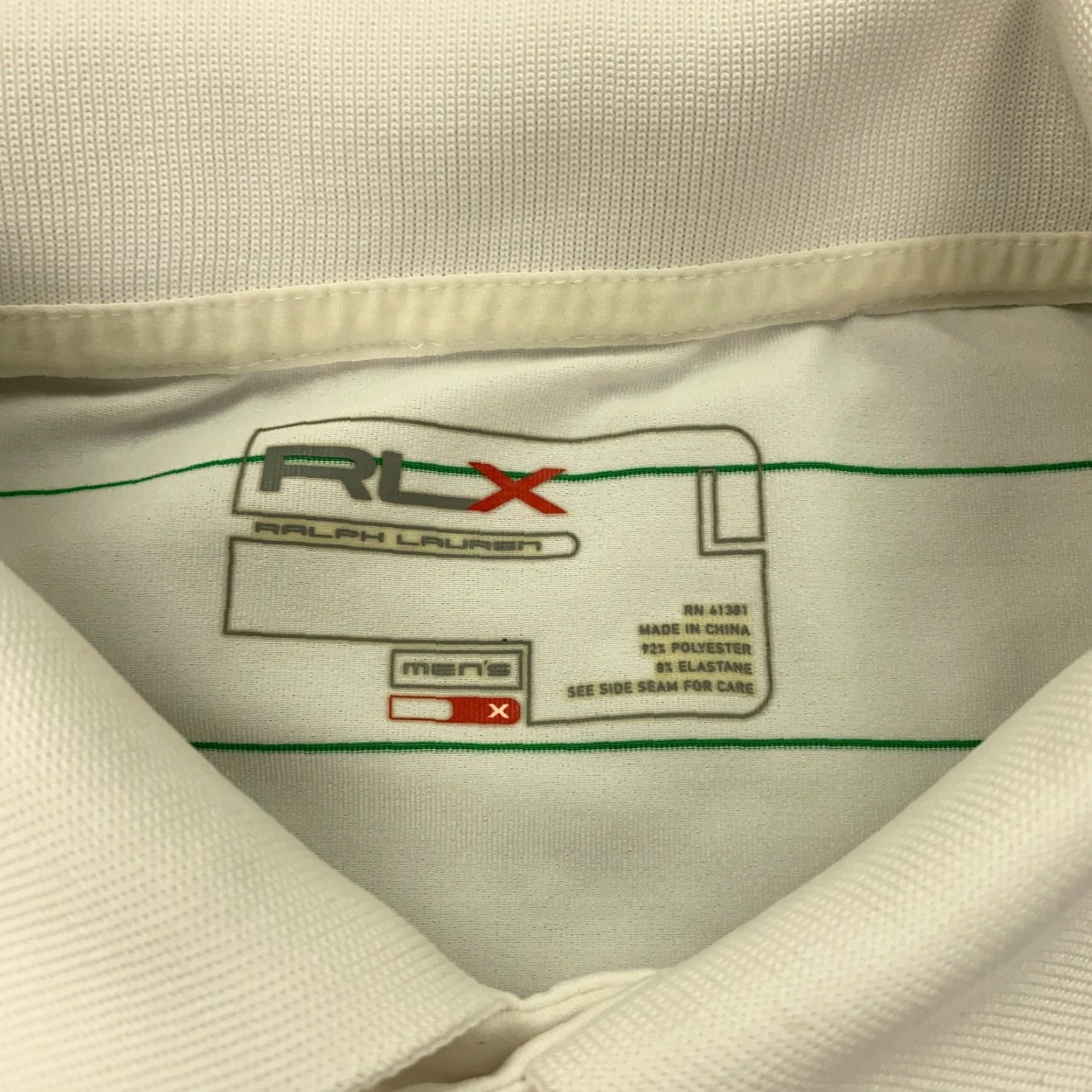 Ralph Lauren RLX Ralph Lauren Golf Polo Shirt Mens Large White Striped Embroidered Stretch Polo Shirt Mens L White Striped Embroidered Stretch Size US L / EU 52-54 / 3 - 4 Thumbnail
