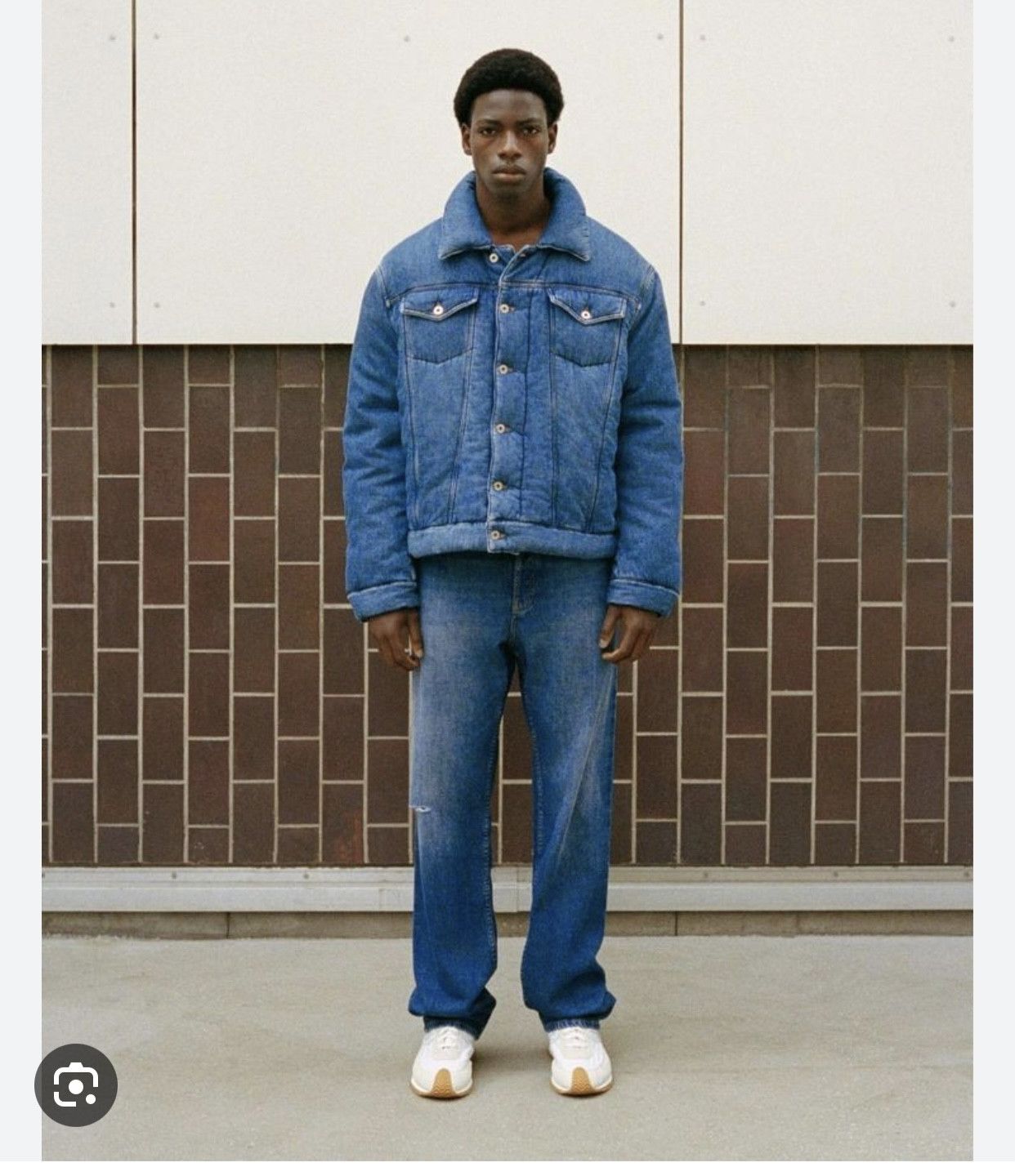 ★Loewe★インディゴブルー デニム ボンバージャケット Loewe Padded Denim Jacket | Grailed