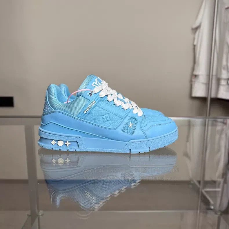 Louis Vuitton Trainer Blue Art Gallery shoes
