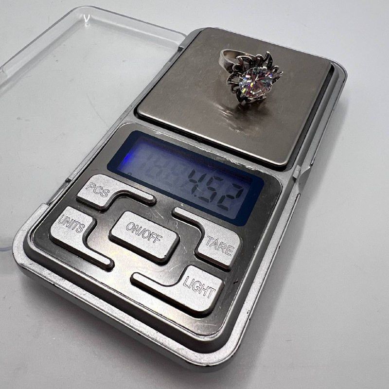 Sterling Silver Vintage 925 Sterling Silver Women's Ring Size 7 Solitaire Size ONE SIZE - 7 Thumbnail