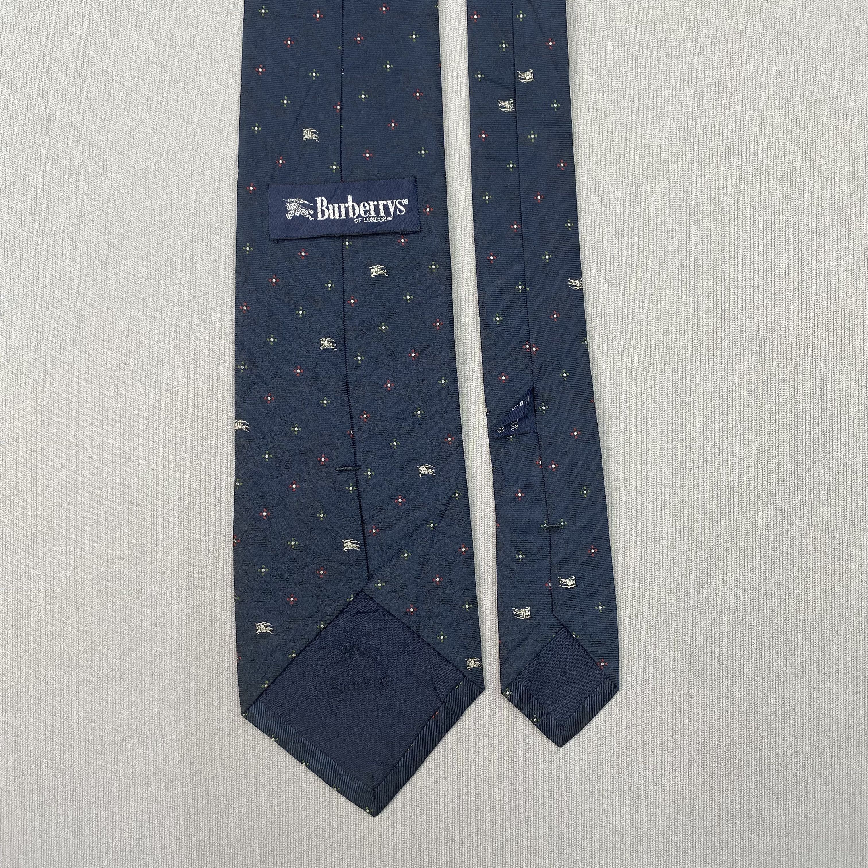 Burberry Vintage Burberry SILK Necktie Cravate Pure Silk Neck Tie Size ONE SIZE - 6 Thumbnail