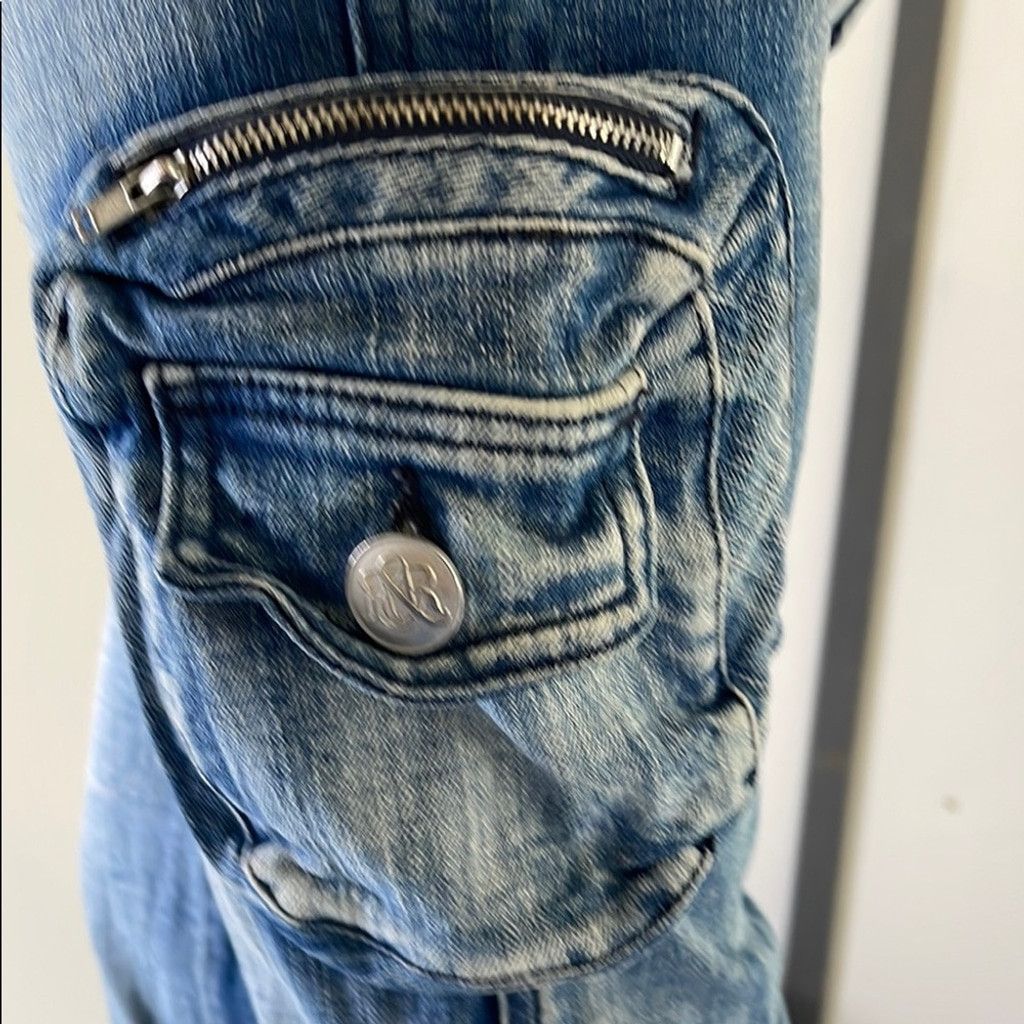 Rock & Republic Rock & Republic Women's Blue Denim Cargo Jeans size 27 Size 27" / US 4 / IT 40 - 3 Thumbnail