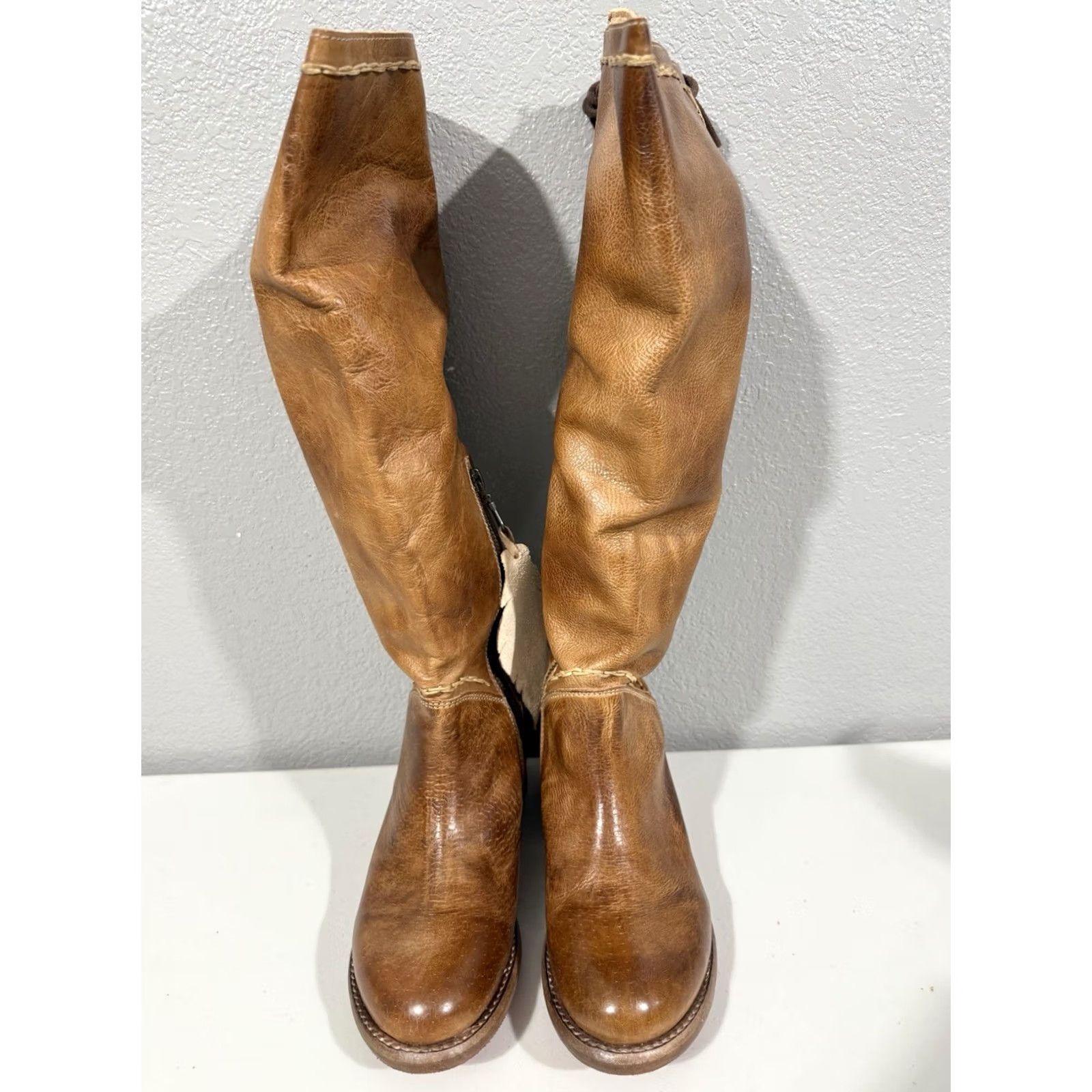 Bed Stu BED STU MANCHESTER S Brown Organic LEATHER RIDING BOOT Cobbler Women's Size 6 Brown Riding Leather Boot Bed Stu Manchester S Western Boho US 6 Womens Size US 6 / IT 36 - 2 Thumbnail