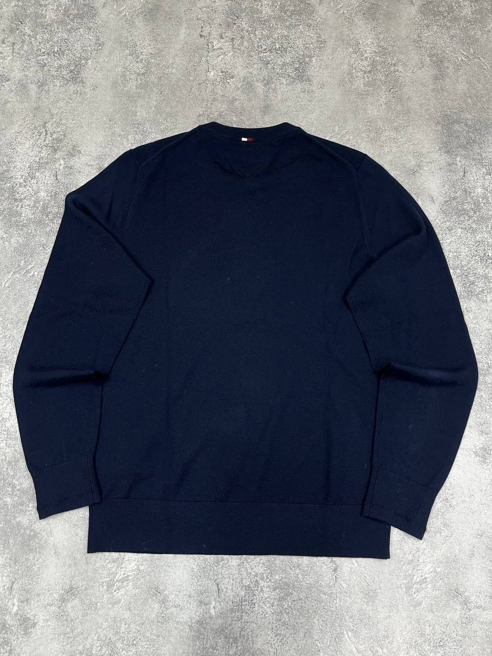 Tommy Hilfiger Tommy Hilfiger Men Merino Wool Knit Sweater Crew Neck Navy Size US L / EU 52-54 / 3 - 8 Thumbnail