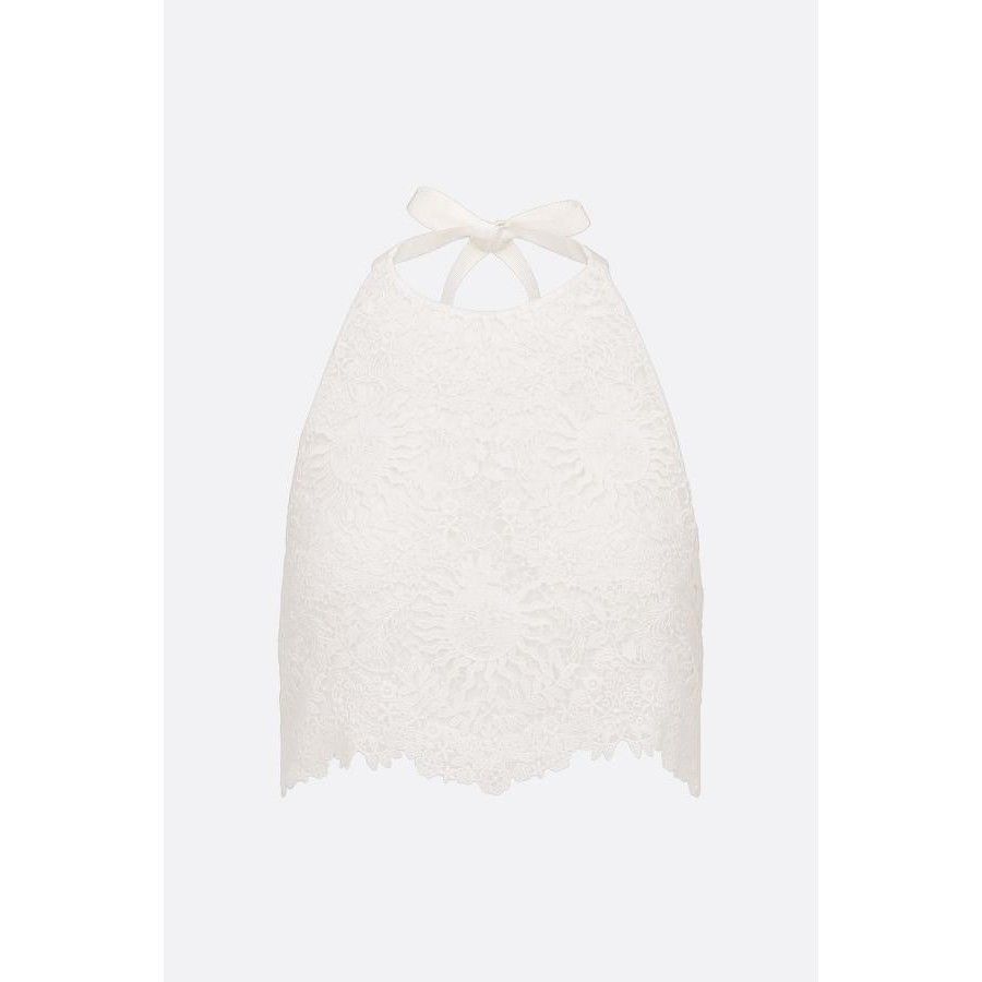Dior DIOR White Dioriviera Backless Cropped Top New & Authentic ( Size M / US 6-8 / IT 42-44 - 1 Preview