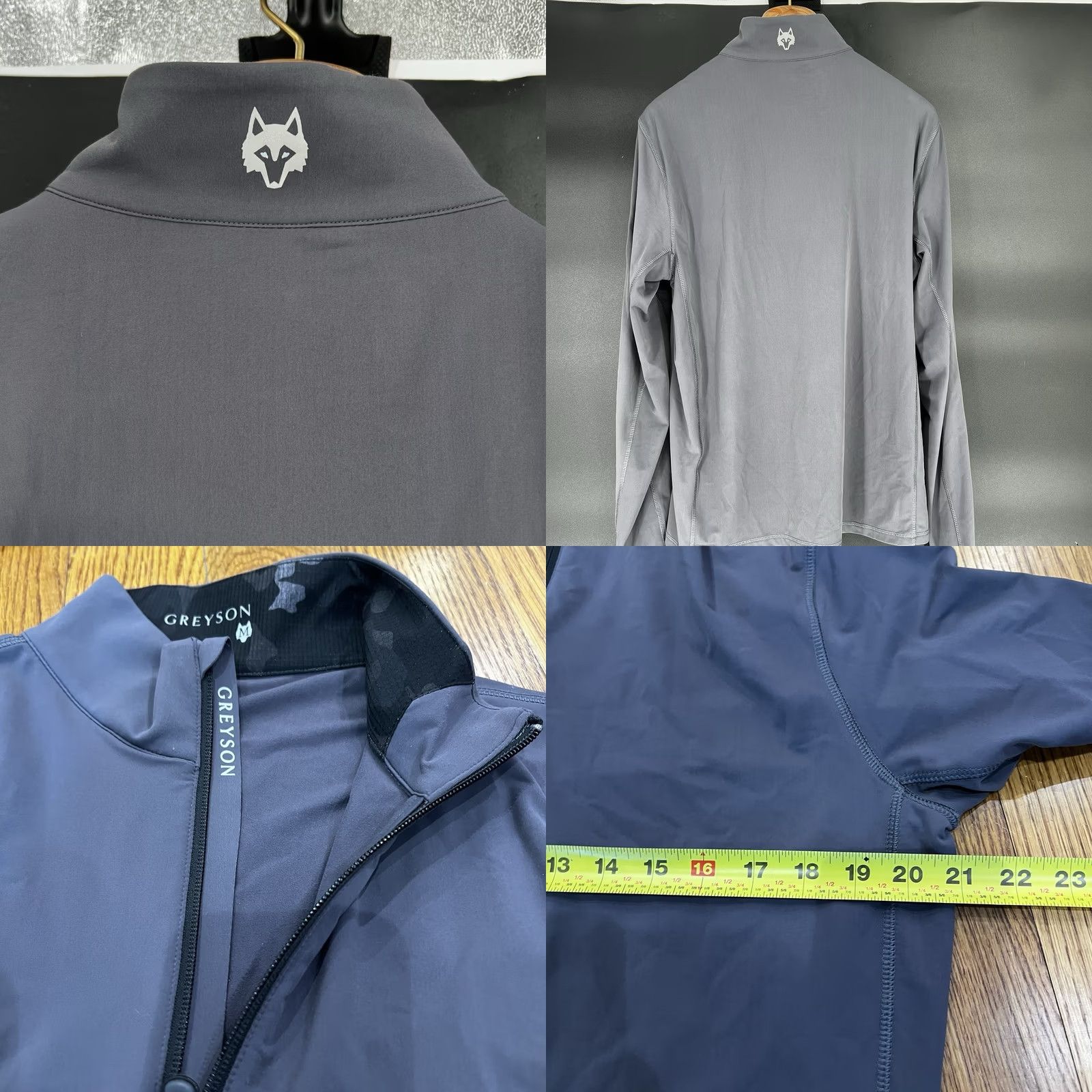 Vintage Greyson Pullover Mens M Gray Tate Mock Neck Men Performance Zip Size US M / EU 48-50 / 2 - 8 Thumbnail