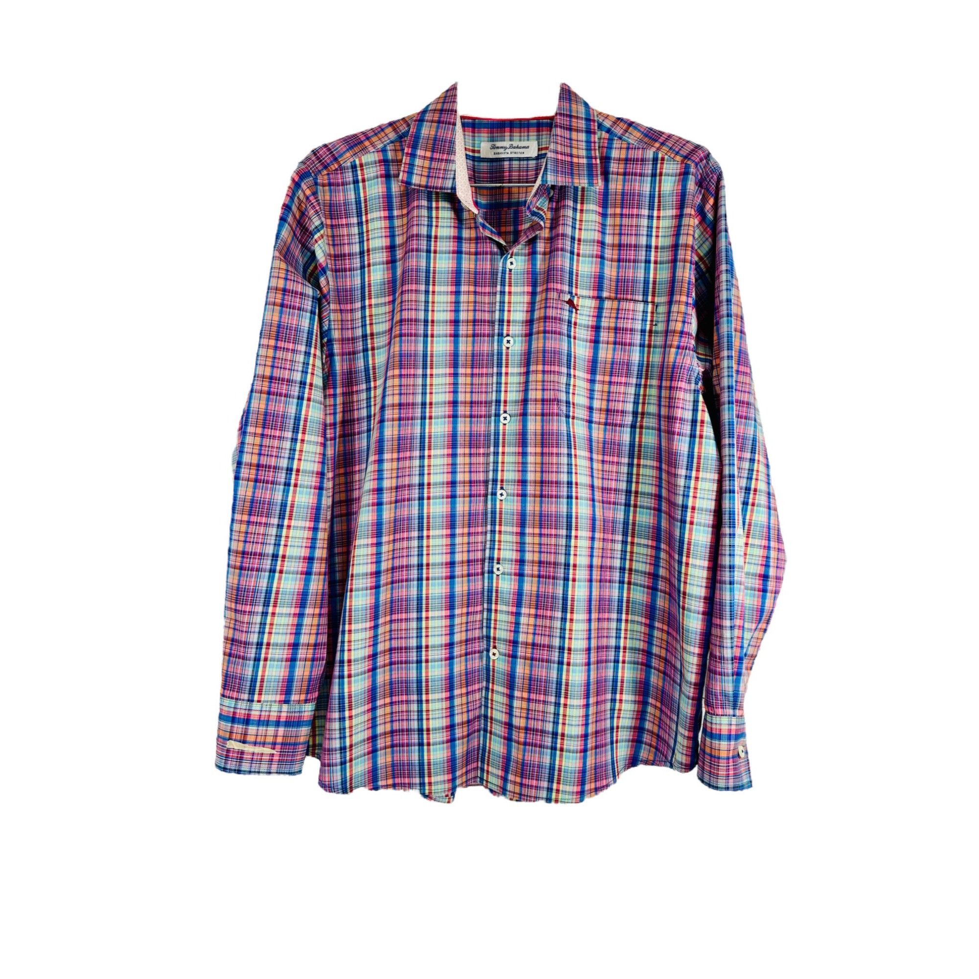 Tommy Bahama Tommy Bahama Sarasota Stretch Multicolor Plaid Long Sleeve B Size US L / EU 52-54 / 3 - 1 Thumbnail