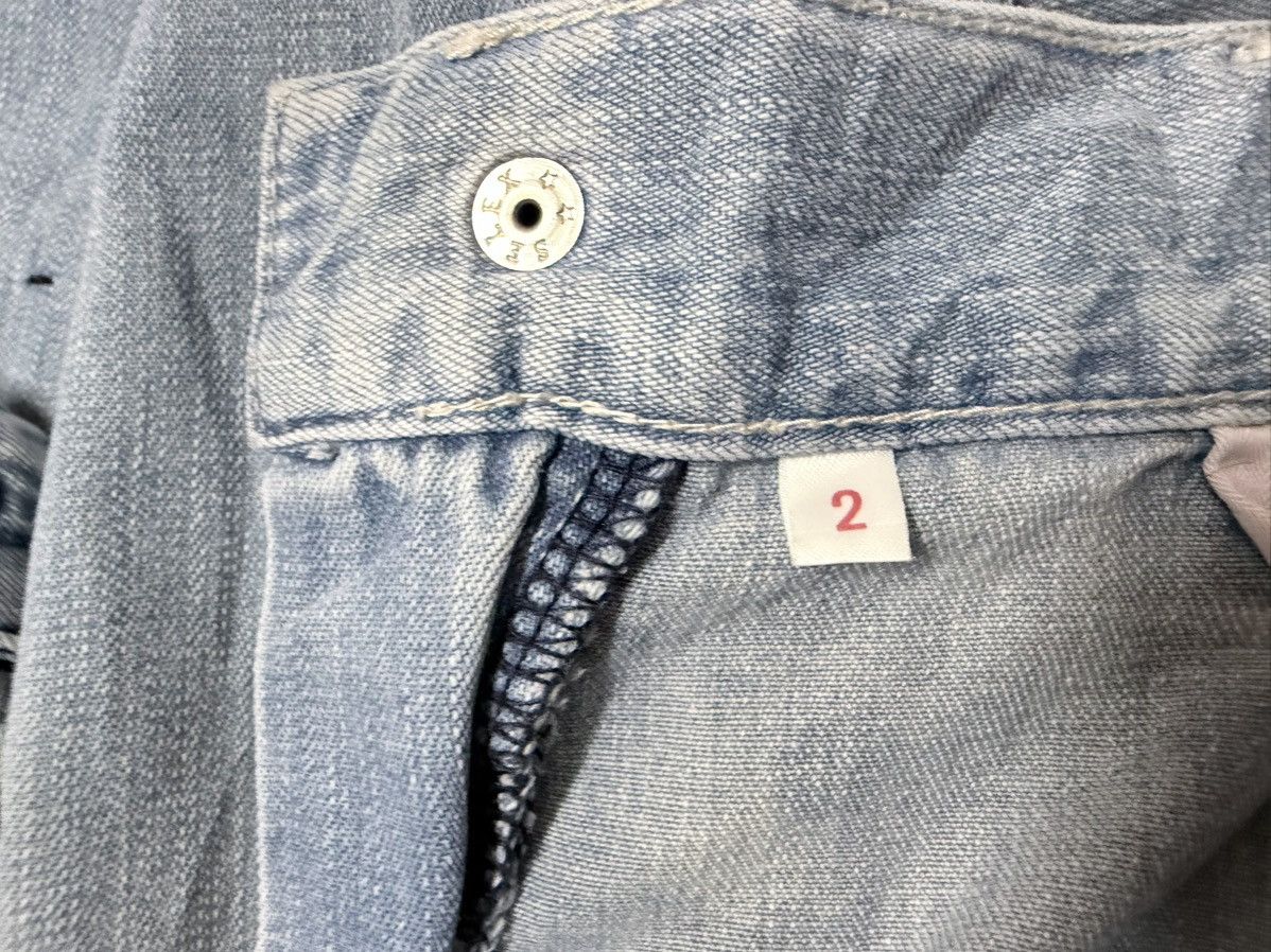 Blue Blue Japan Vtg🔥H.R Market Blue Blue Japan Carpenter Sashiko Jeans Size US 33 - 17 Thumbnail