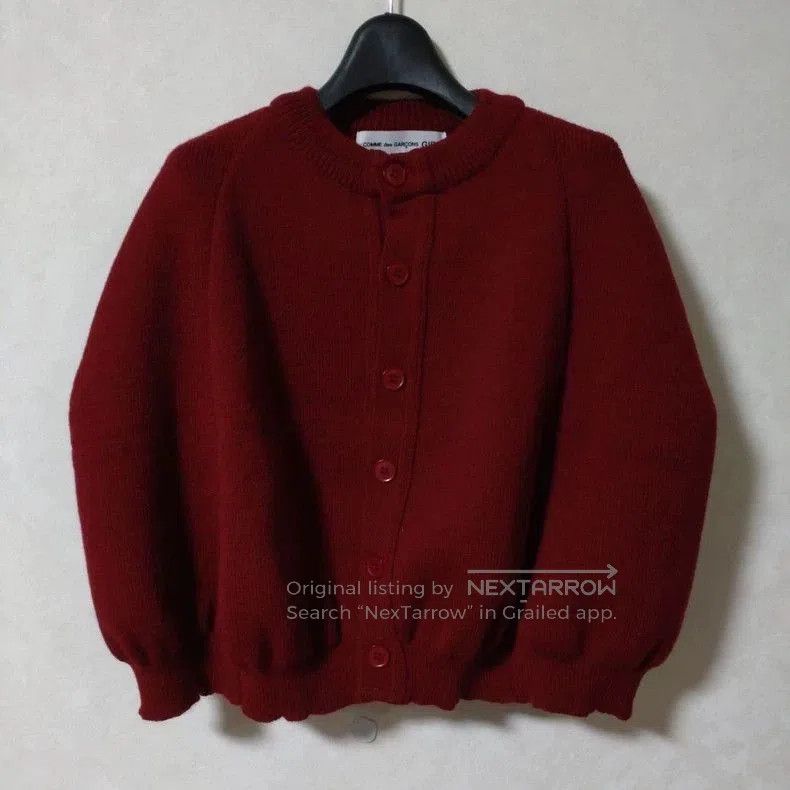Comme des Garcons Comme des Garcons Bordeaux Red Knit Sweater - dmc. Size US M / EU 48-50 / 2 - 1 Thumbnail