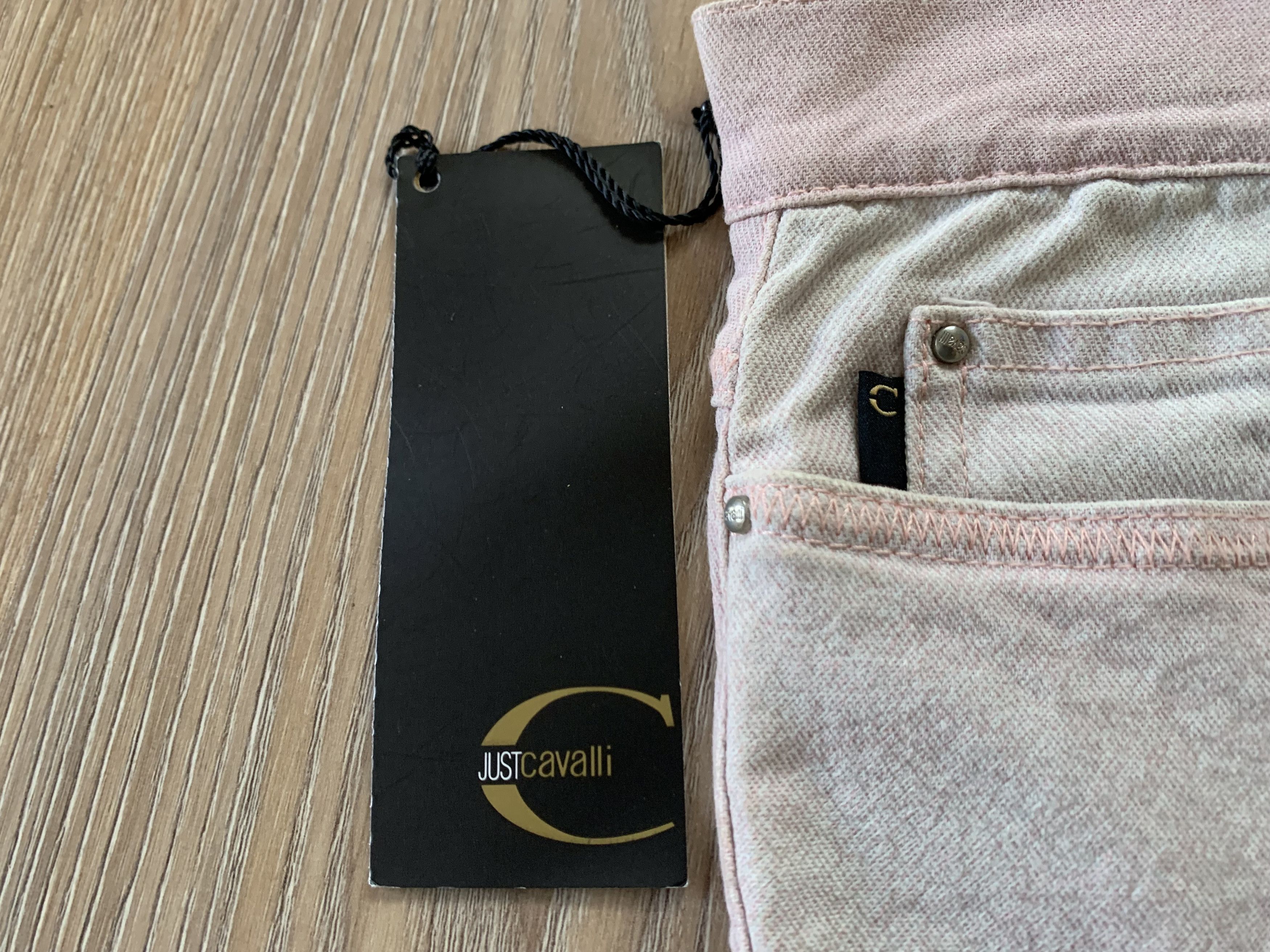 Just Cavalli Rare Just Cavalli Women's Pink Printed Bell Bottom Jeans Size 32" / US 10 / IT 46 - 14 Thumbnail