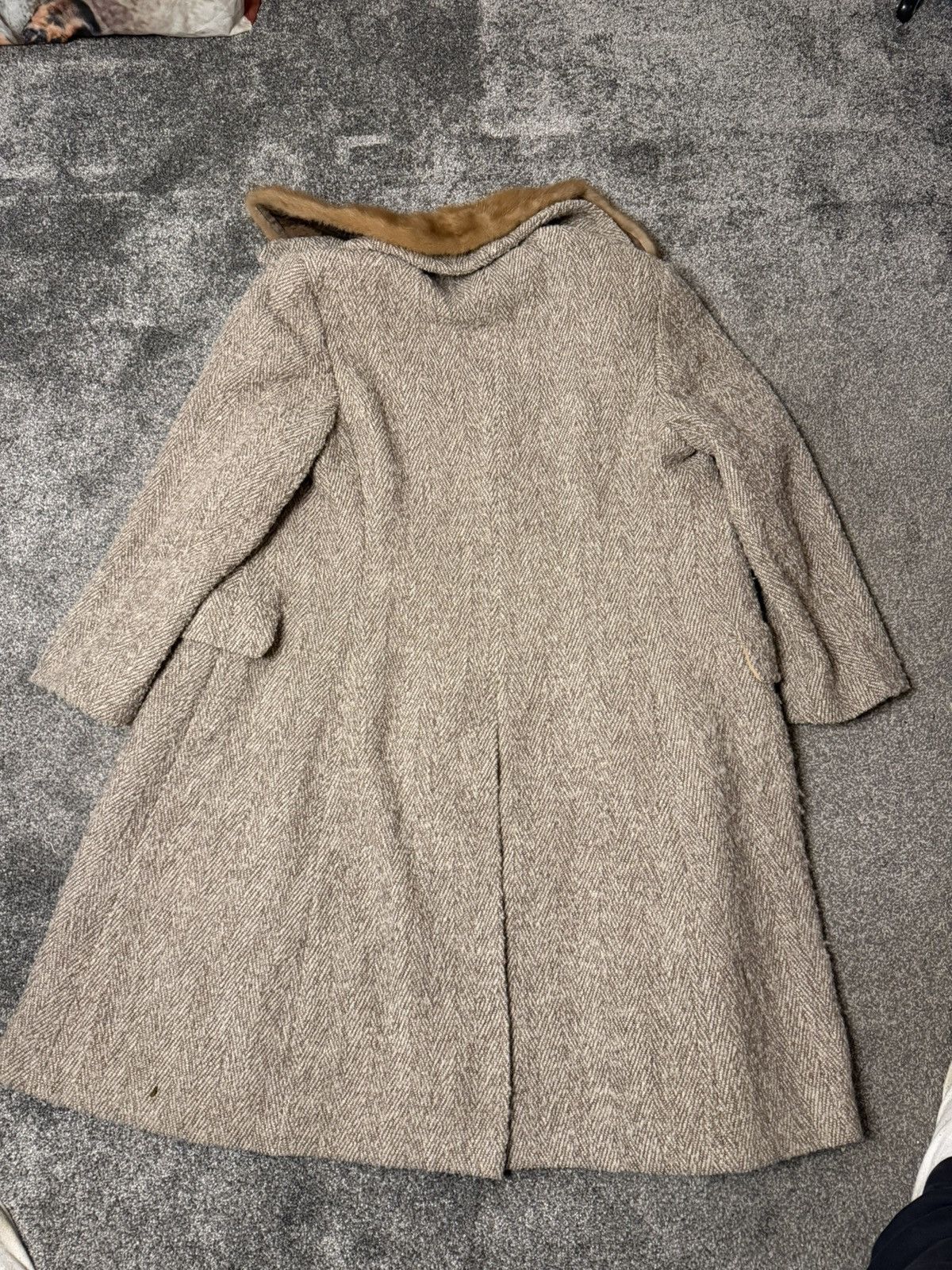 Giorgio Armani Giorgia Armani Wool & Mink fur overcoat Vintage Size M / US 6-8 / IT 42-44 - 11 Thumbnail