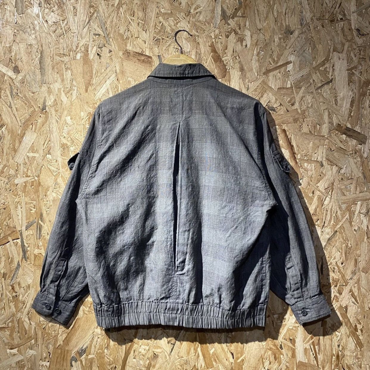 Pierre Balmain × Vintage Pierre Balmain Checked Basic Logo Jacket - Harrington Style Size US M / EU 48-50 / 2 - 2 Thumbnail