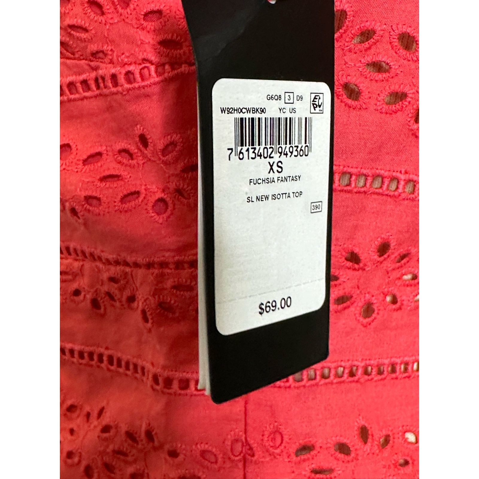 Guess Guess pink Isotta Cotton Eyelet Top size XS Size XS / US 0-2 / IT 36-38 - 8 Thumbnail