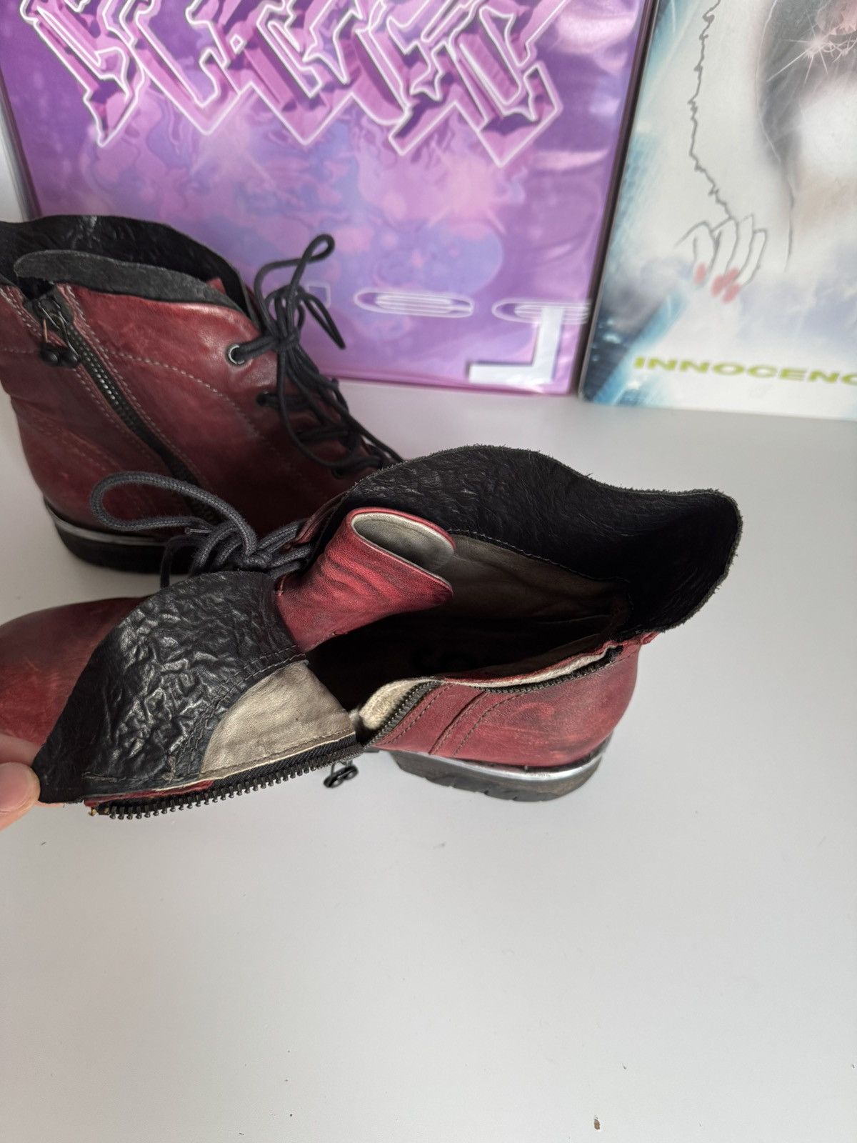 Japanese Brand Vintage A.S 98 Leather Ankle Boots Western Avantgarde Size US 8 / EU 41 - 6 Thumbnail
