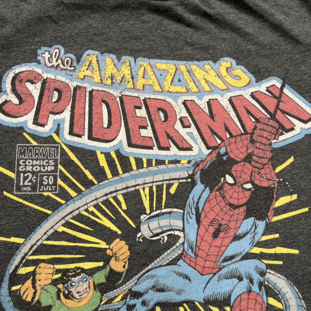 Vintage Vintage 90s Spider Man Graphic Tee Sun Faded Grunge Baggy S Size US S / EU 44-46 / 1 - 5 Thumbnail