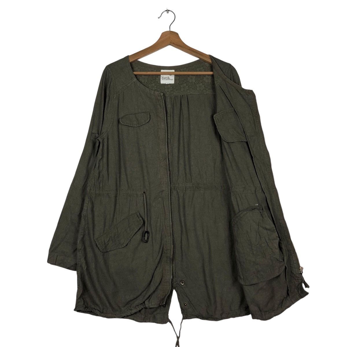 Japanese Brand Army Parka Jacket Design Earth Music & Ecology Issey Miyake Size US S / EU 44-46 / 1 - 12 Thumbnail