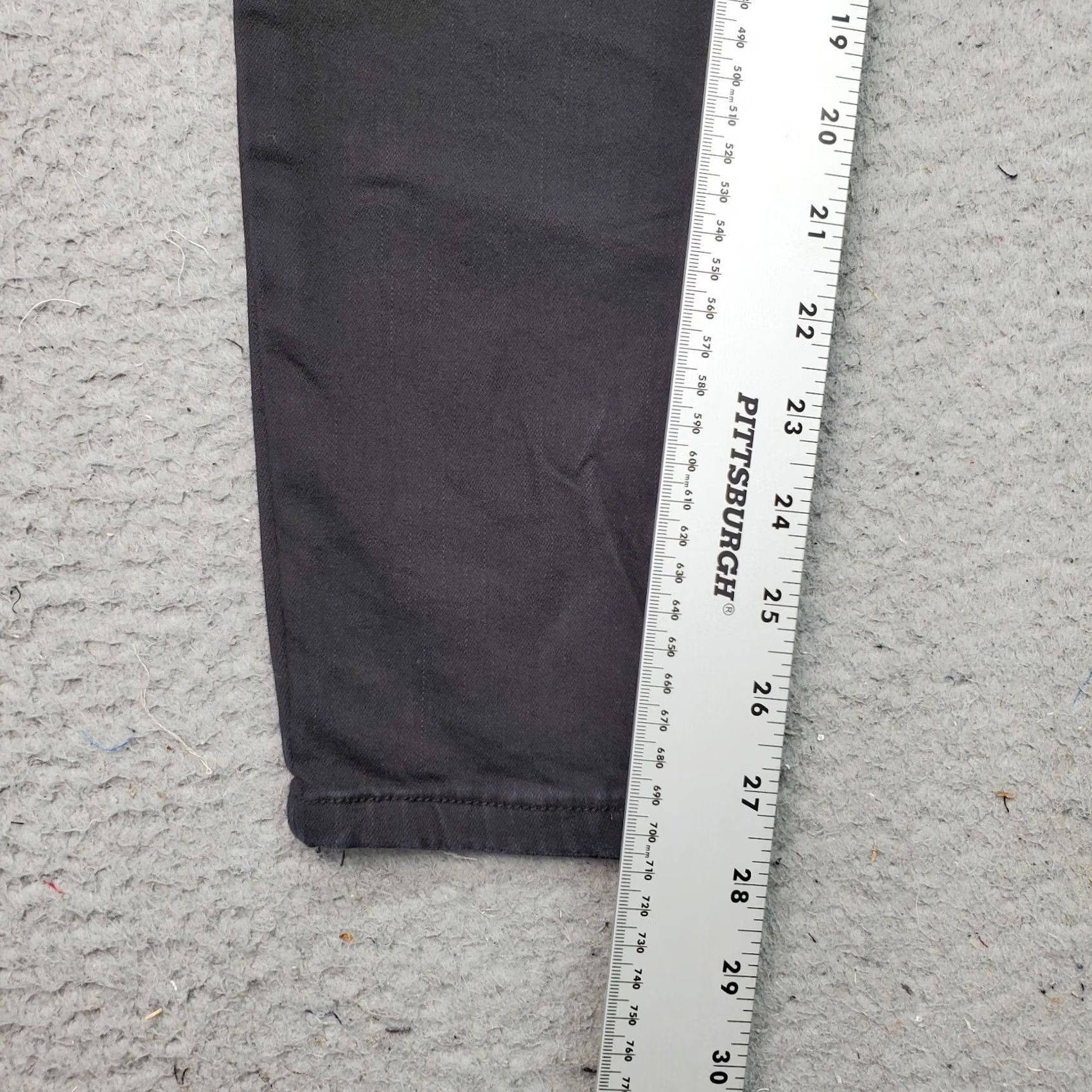 Vintage VINTAGE? No. KanCan Jeans Women Slim Black 5-Pocket Denim Skinny Button Flat Front 15/31 28in Inseam Pants NY? Size 36" / US 14 / IT 50 - 4 Thumbnail