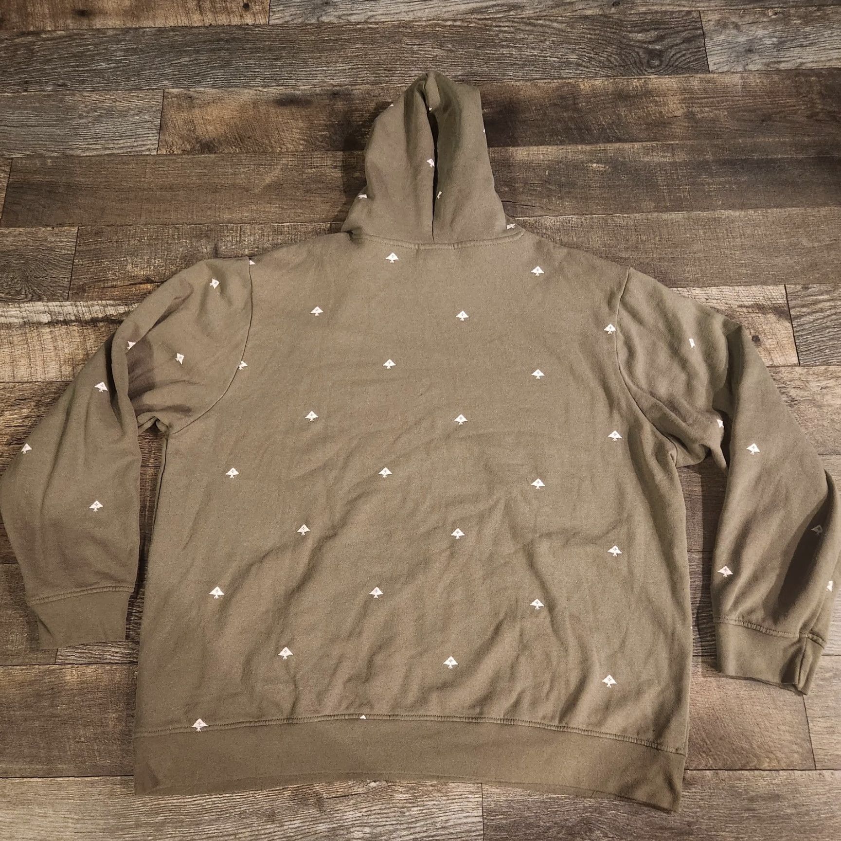 Roots LRG Roots Hoodie Sweatshirt Unisex Adults 3XL Gray Long Sleeve Graphic Print Pullover, Big & Tall, Green AOP Trees, Pre-owned Good Size US XXL / EU 58 / 5 - 6 Thumbnail