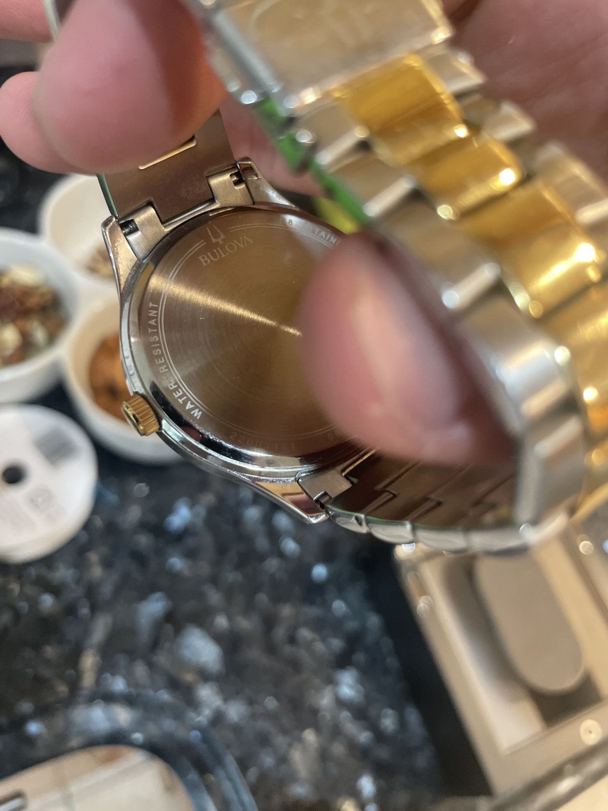 Bulova Bulova Watch 98B304 Mens Quartz 42mm Two-Tone Bracelet Watch Size 42 - 4 Thumbnail