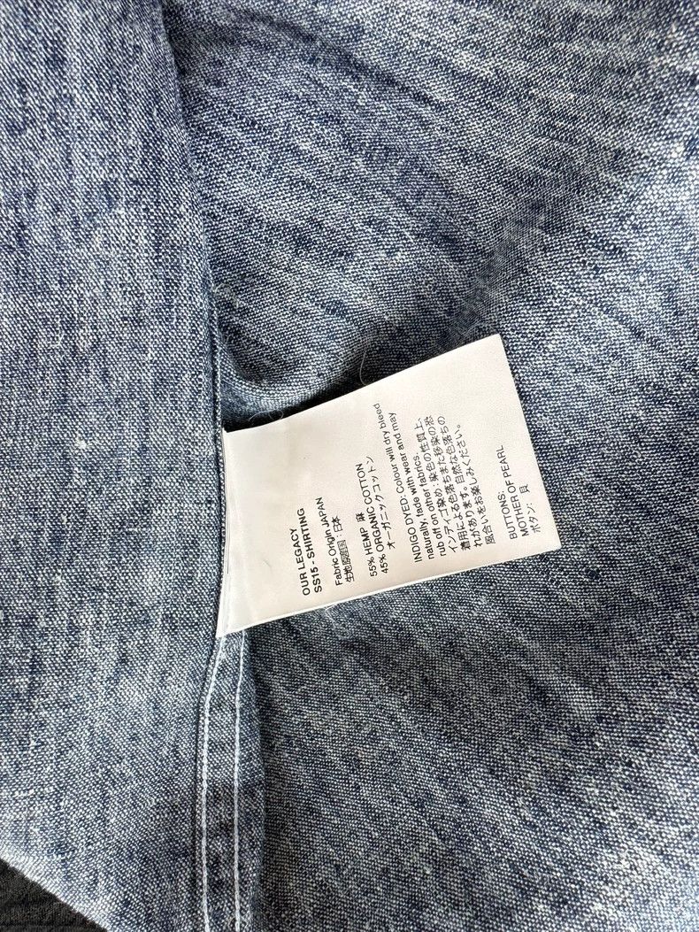 Our Legacy Our Legacy size48 Blue long-sleeved shirt for washing Size US M / EU 48-50 / 2 - 6 Thumbnail