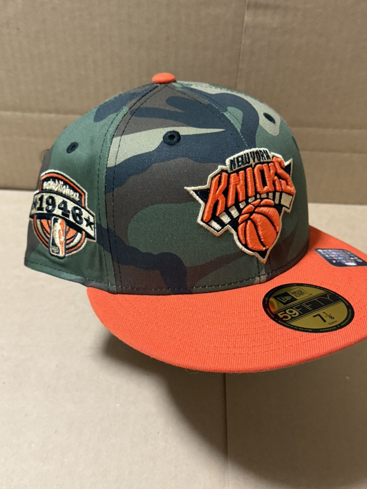 NBA × New Era × Rhude NEW YORK KNICKS FITTED 7 1/8 HAT CLUB EXCLUSIVE 59FIFTY Size ONE SIZE - 2 Thumbnail