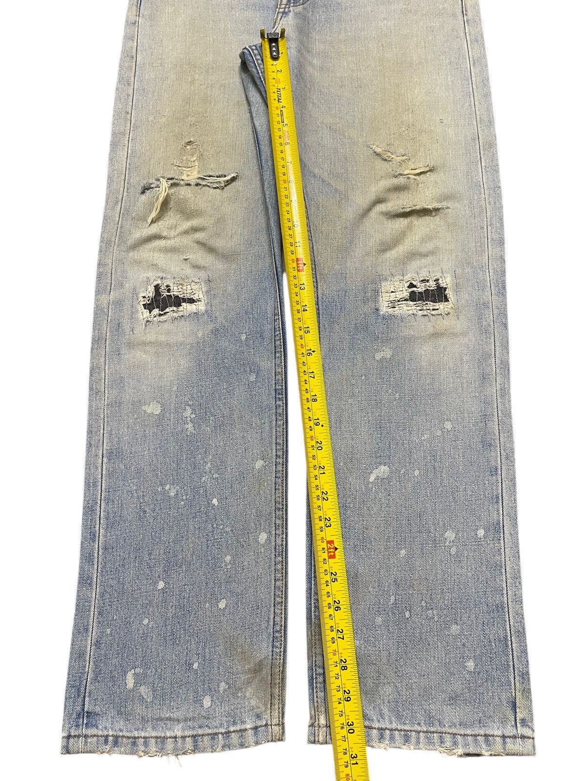 Levi's Vintage 90s Levis 505 Mud Wash Distress Painted Style Jeans Size US 33 - 14 Thumbnail