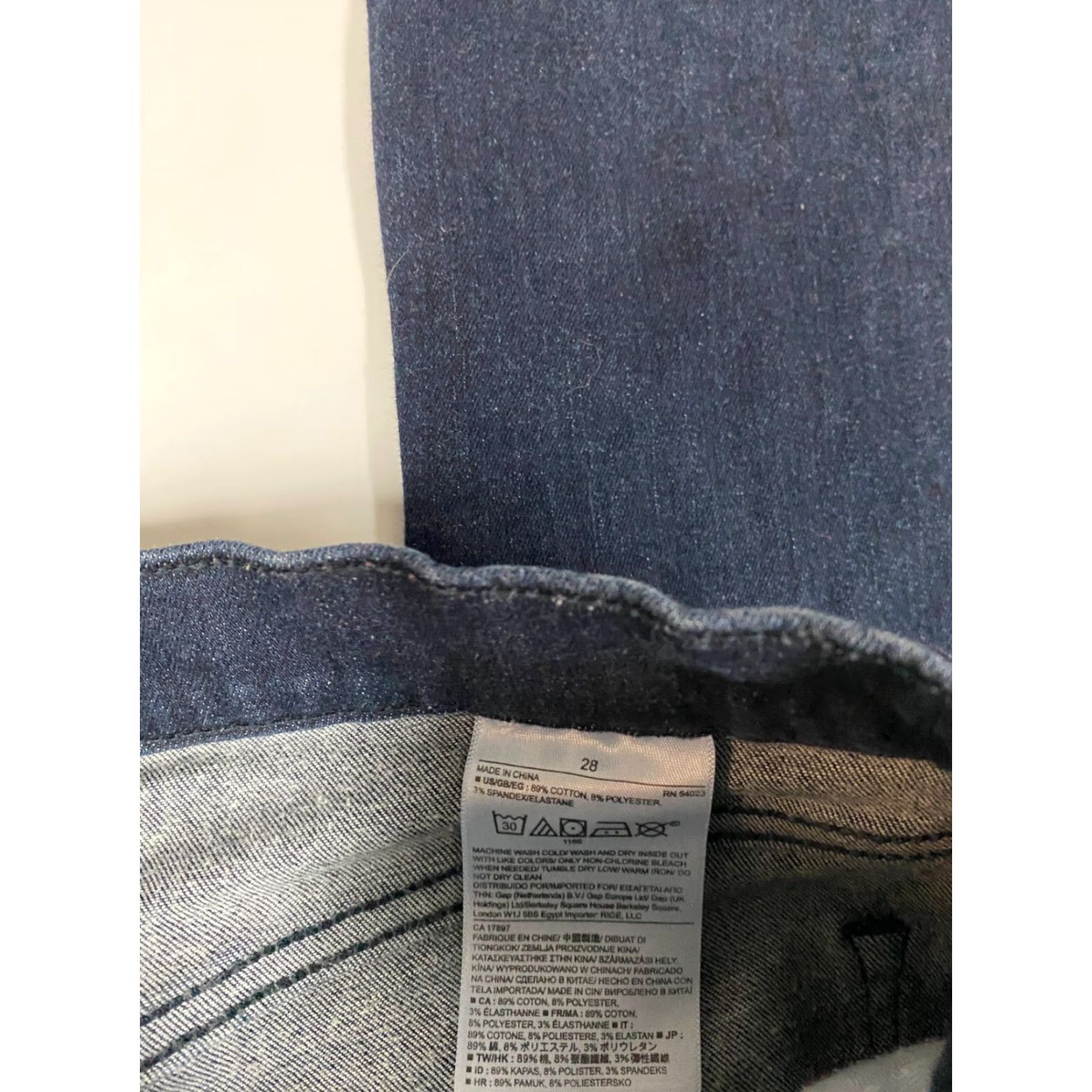 Banana Republic Banana Republic Womens Jeans 28 Blue Dark Bootcut Premium Denim Jeans Regular Cotton Denim Zip Pockets Stretch 32in Inseam Womens Mens? Size 28" / US 6 / IT 42 - 3 Thumbnail