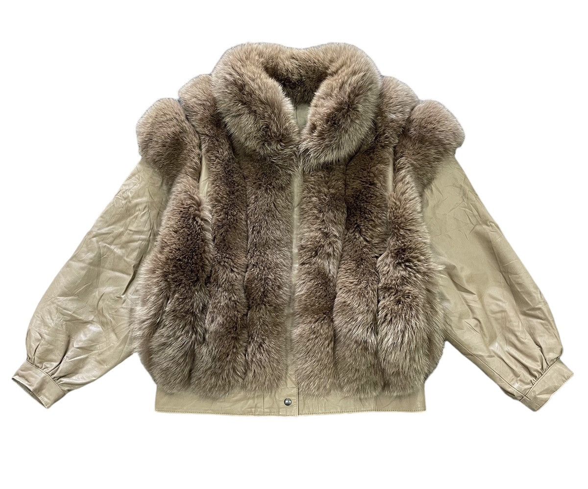 Vintage VINTAGE REAL FUR NICE LEATHER JACKET Size US M / EU 48-50 / 2 - 1 Thumbnail