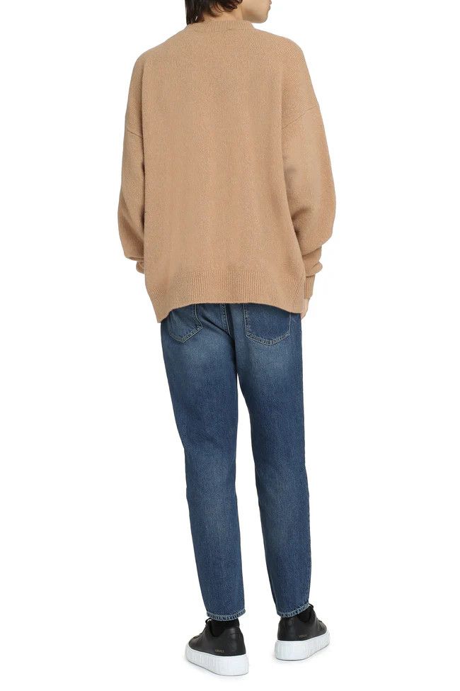 Palm Angels o1y0325 Logo Crewneck Sweater in Camel Size US M / EU 48-50 / 2 - 4 Thumbnail
