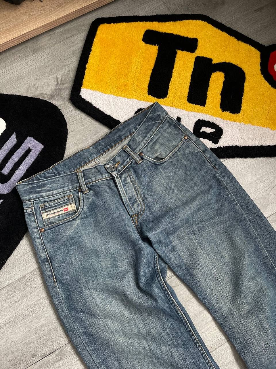 Diesel × Streetwear × Vintage vintage diesel big logo blue denim jeans y2k Size US 32 / EU 48 - 11 Thumbnail