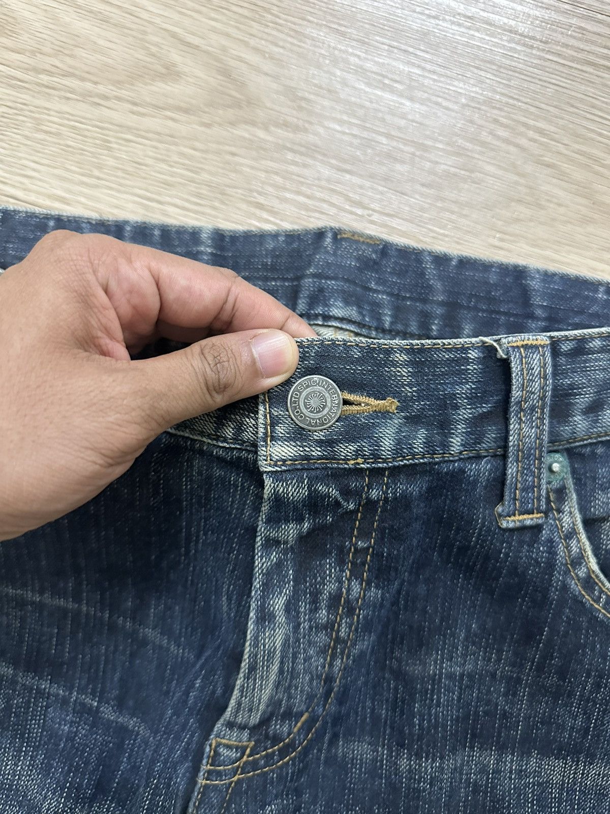 Japanese Brand Zero by Tornado Mart Japan Wash Distressed Punk Style Jeans Size US 34 / EU 50 - 6 Thumbnail
