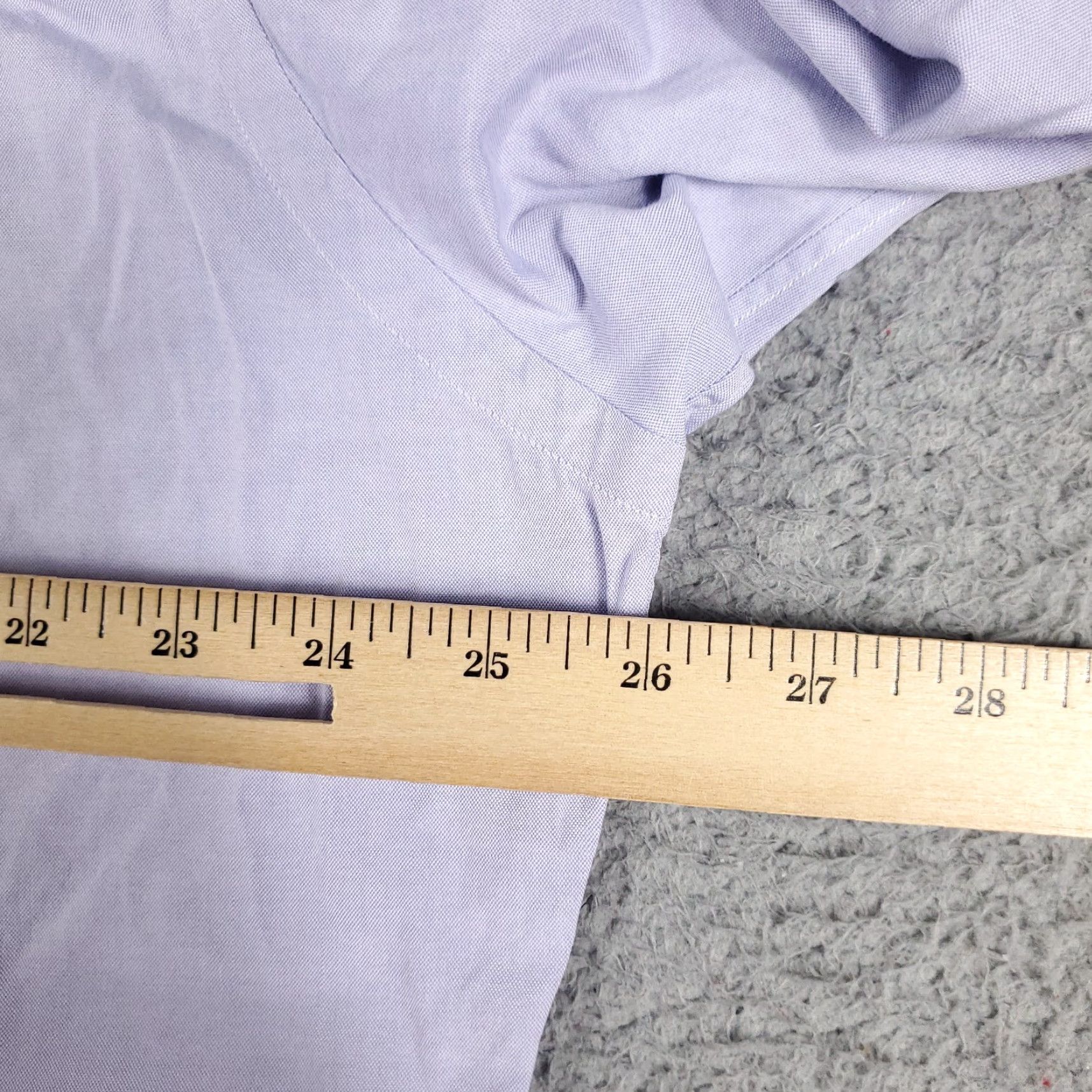 Ralph Lauren Ralph Lauren Dress Shirt Mens 16.5 Purple Long Sleeve Button-Down Regular Fit Size 42R - 7 Thumbnail
